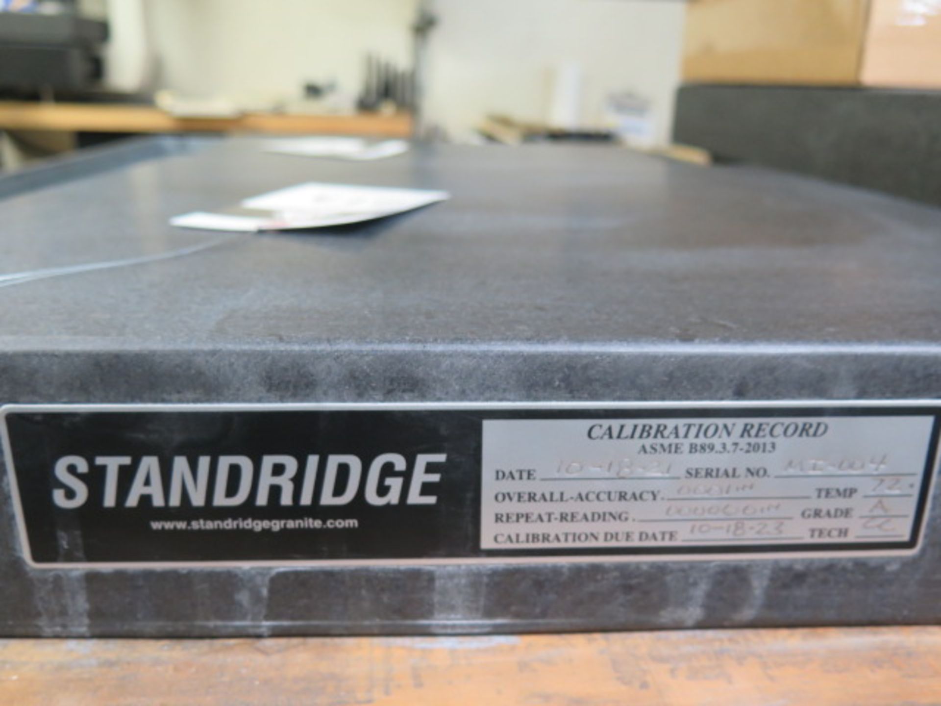 Standridge 18" x 18" x 3" Granite Surface Plate (SOLD AS-IS - NO WARRANTY) - Image 5 of 5