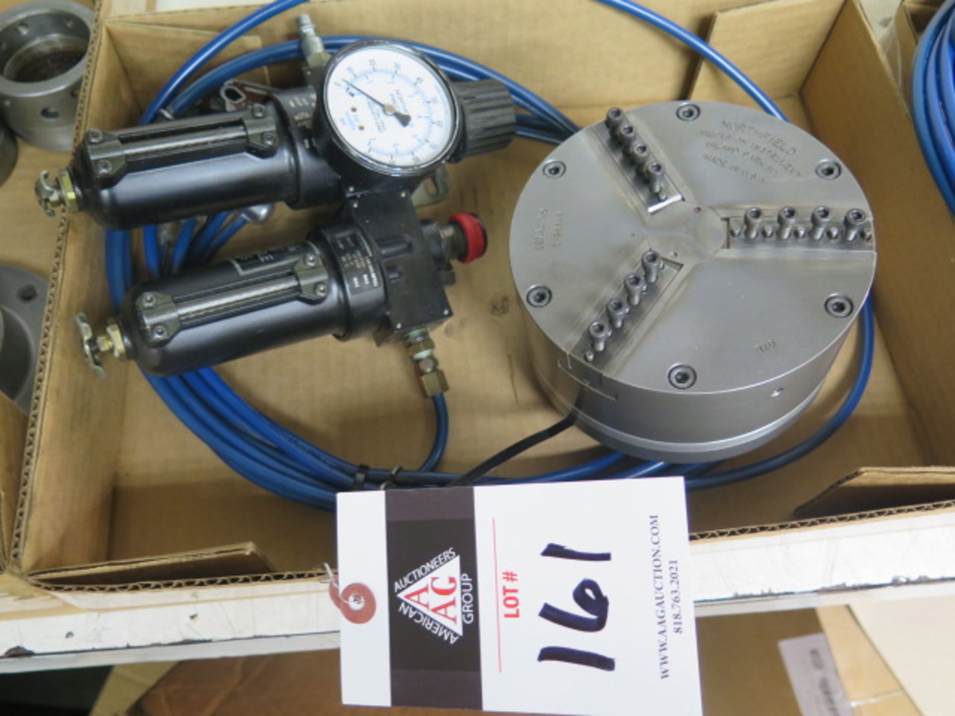 Northfield Pneumatic 6" 3-Jaw Chuck w/ Pneumatic Controls (SOLD AS-IS - NO WARRANTY)