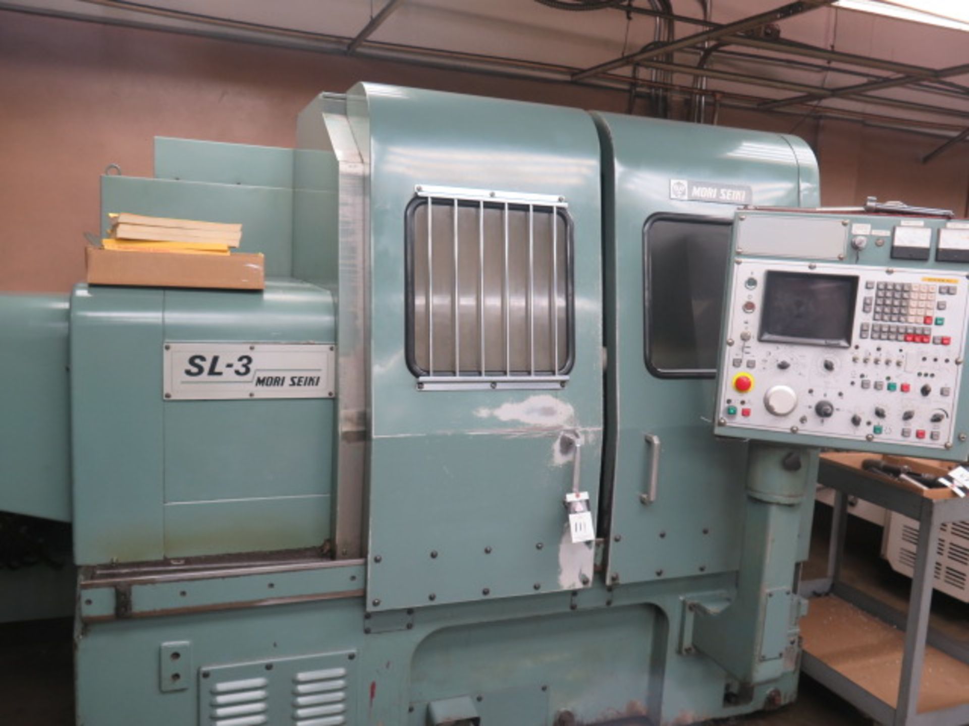 Mori Seiki SL-3A CNC Turning Center s/n 3141 w/ Fanuc 6T Controls, 12-Station Turret, SOLD AS IS - Image 3 of 15