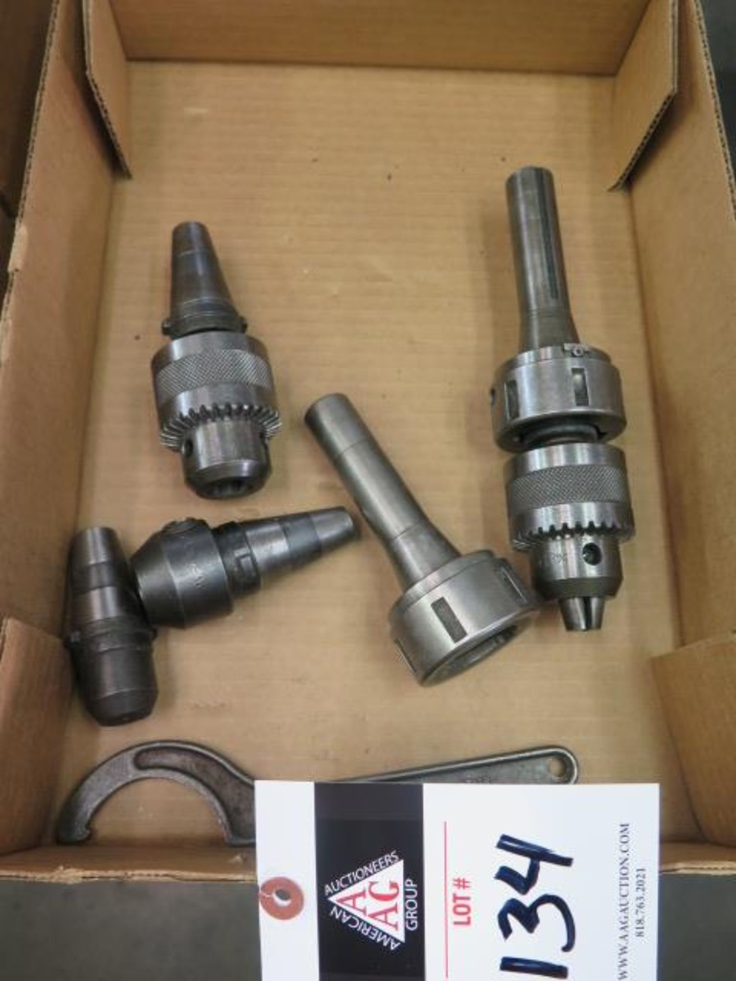 R8 Universal Kwik-Switch Tooling Adaptors w/ Taper Tooling (SOLD AS-IS - NO WARRANTY)