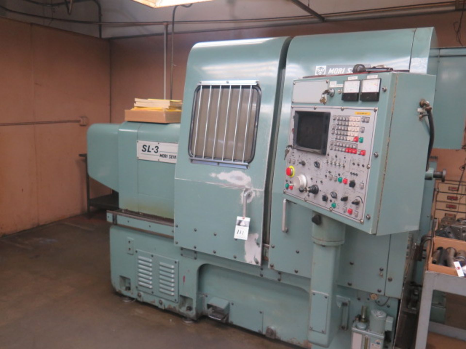 Mori Seiki SL-3A CNC Turning Center s/n 3141 w/ Fanuc 6T Controls, 12-Station Turret, SOLD AS IS - Image 2 of 15