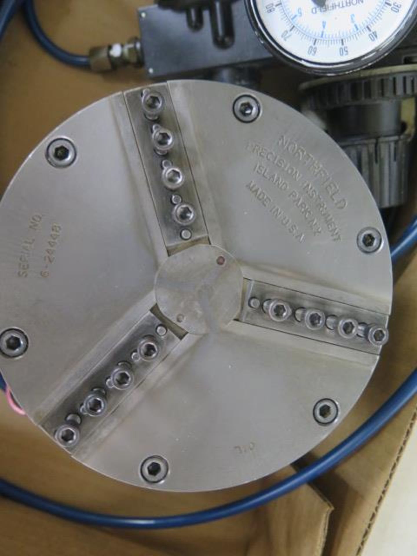 Northfield Pneumatic 6" 3-Jaw Chuck w/ Pneumatic Controls (SOLD AS-IS - NO WARRANTY) - Image 7 of 8