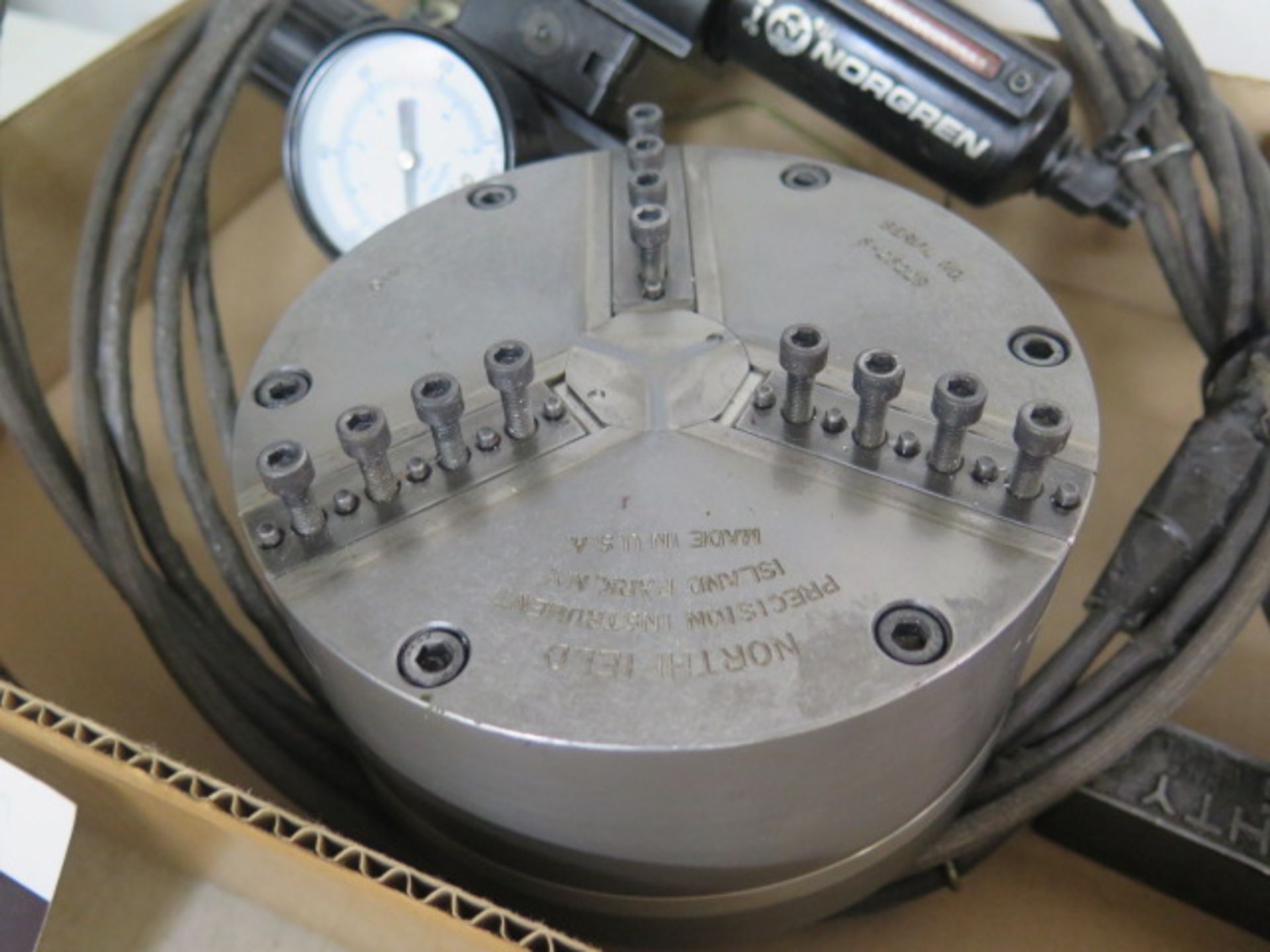Northfield Pneumatic 6" 3-Jaw Chuck w/ Pneumatic Controls (SOLD AS-IS - NO WARRANTY) - Image 3 of 8