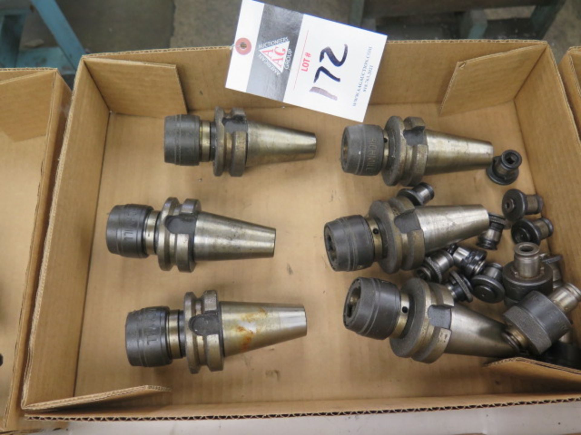 BT-40 Taper Tapping Heads (6) w/ Tap Holders (SOLD AS-IS - NO WARRANTY)