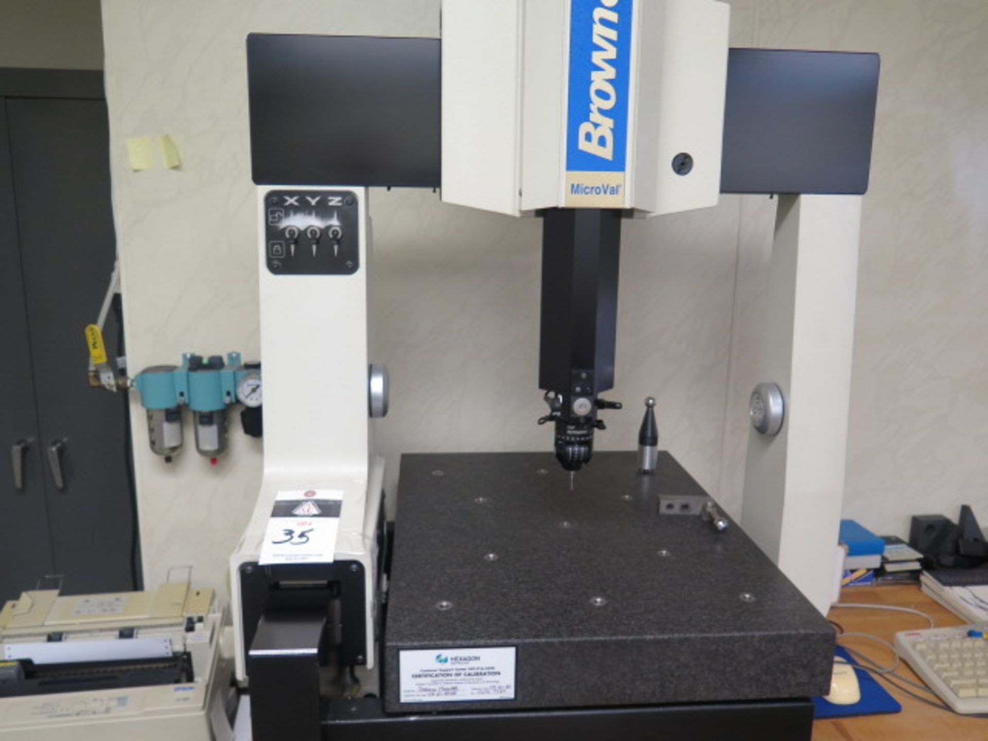 Brown & Sharpe MicroVal 363 CMM Machine s/n 0696-1424 w/ Renishaw MIP Probe Head, SOLD AS IS - Image 4 of 15