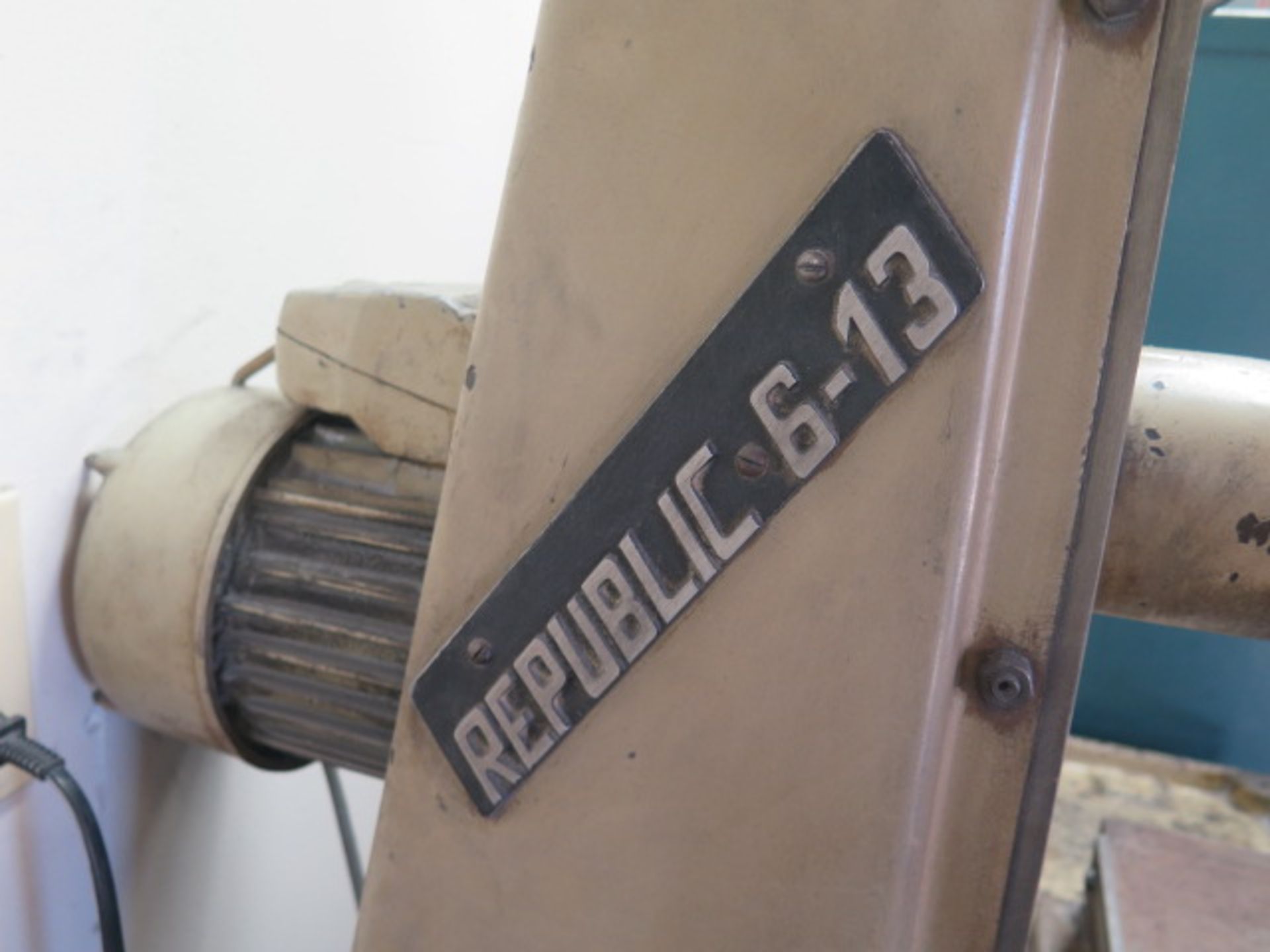 Republic 6” x 12” Surface Grinder (NEEDS NEW MOTOR) (SOLD AS-IS - NO WARRANTY) - Image 6 of 6