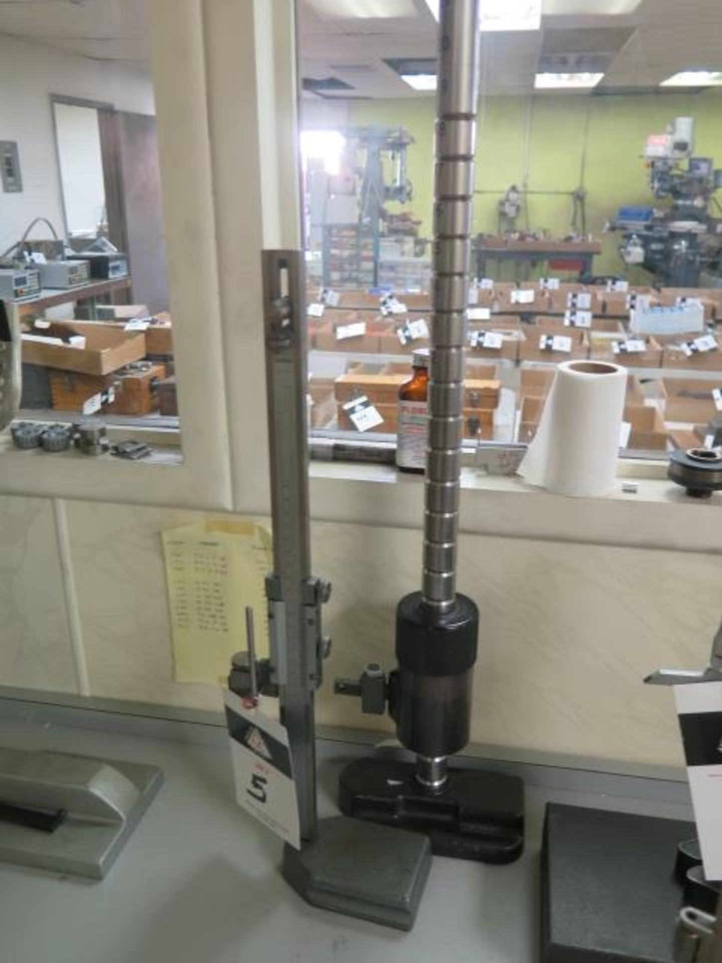 Yuasa 12" Vernier Height Gage and 18" Height Gage (SOLD AS-IS - NO WARRANTY) - Image 2 of 6