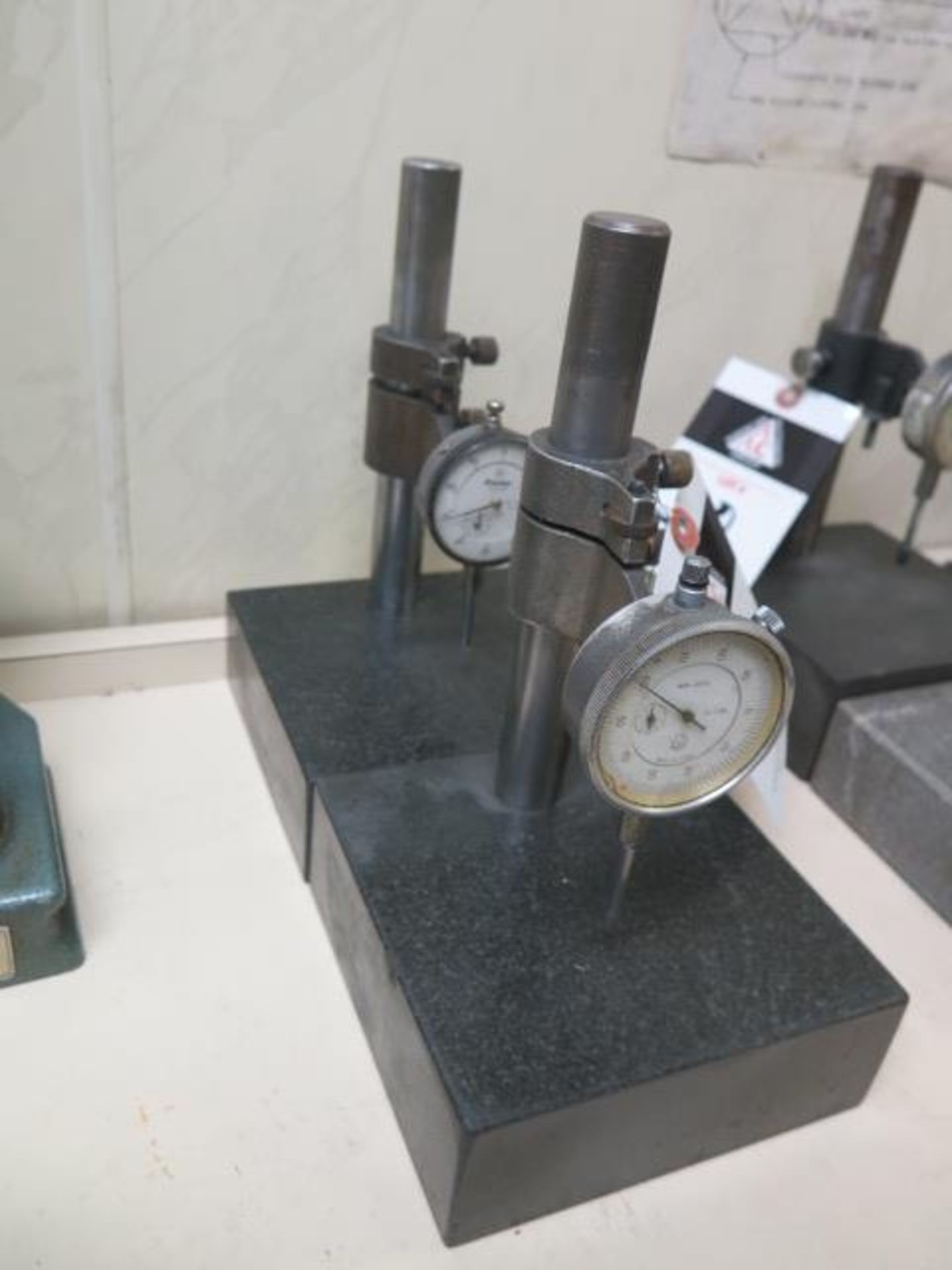 Granite Indicator Bases (2) w/ Dial Indicators (SOLD AS-IS - NO WARRANTY) - Image 2 of 4