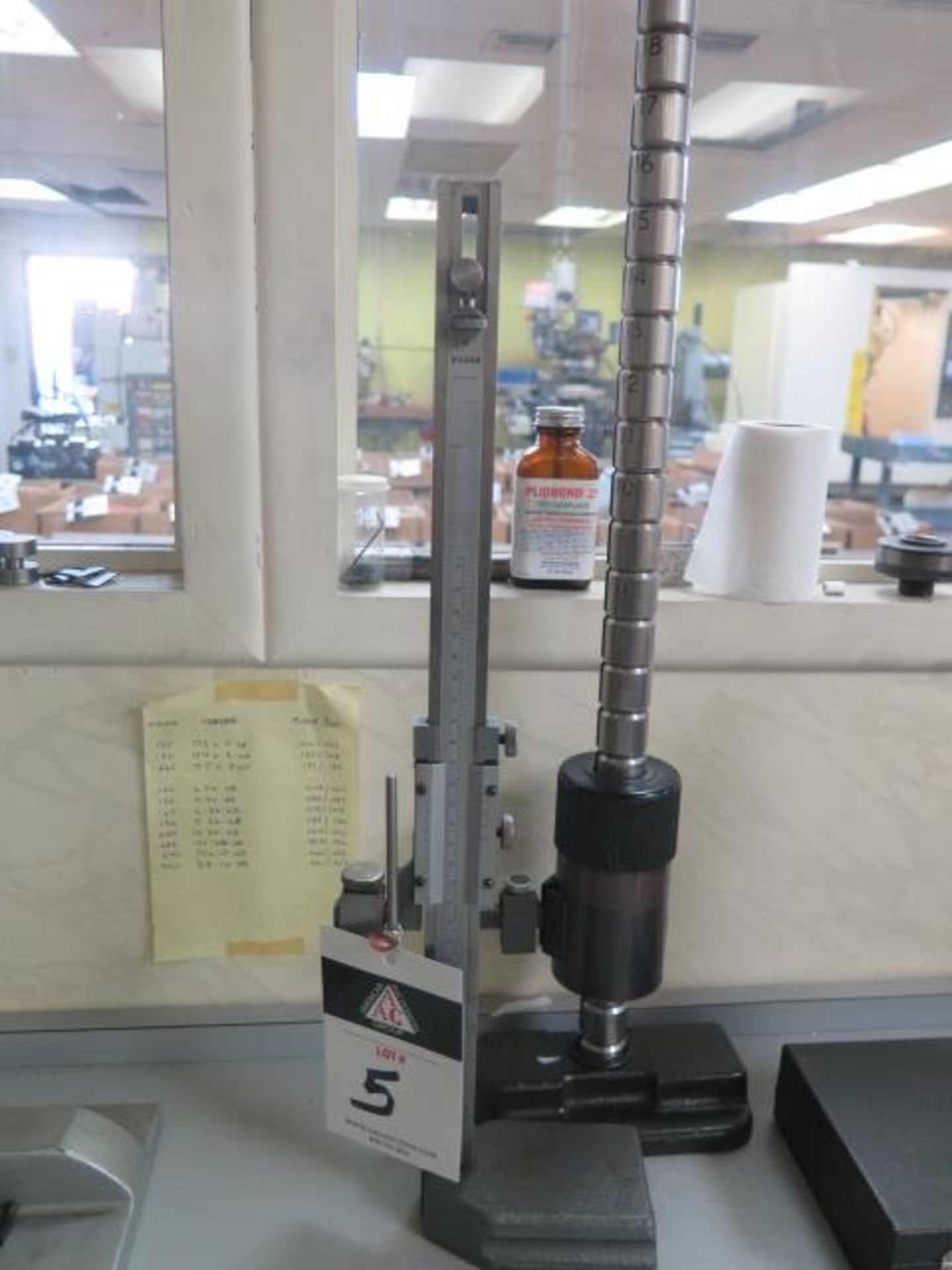 Yuasa 12" Vernier Height Gage and 18" Height Gage (SOLD AS-IS - NO WARRANTY)