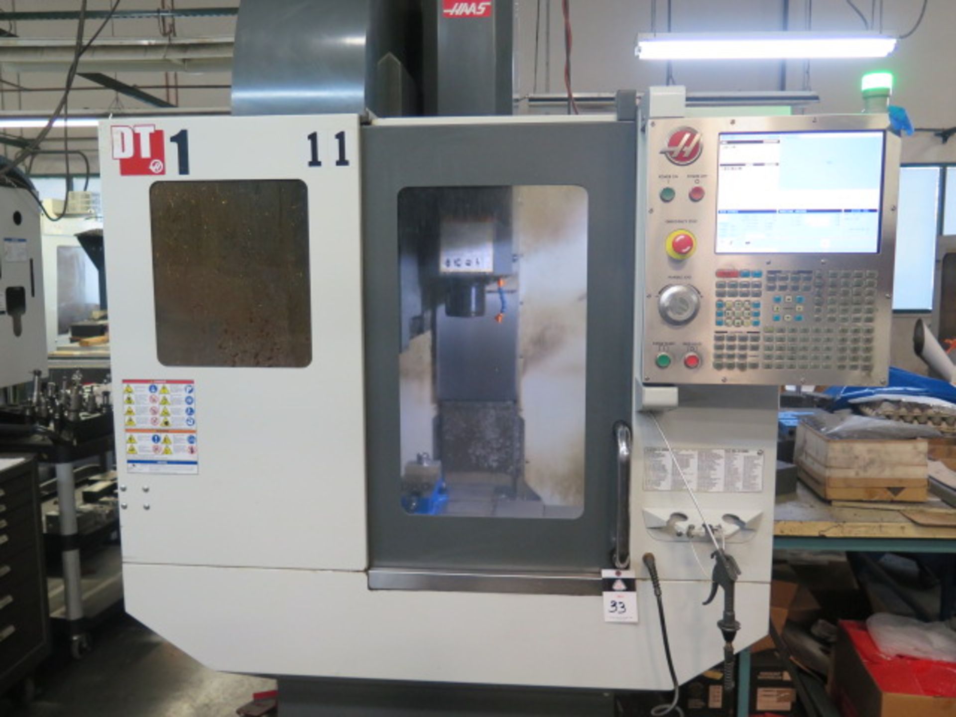 DEC/2014 Haas DT-1 CNC VMC s/n 1118934 w/ Haas Controls, 20-Station ATC, BT-30, SOLD AS IS