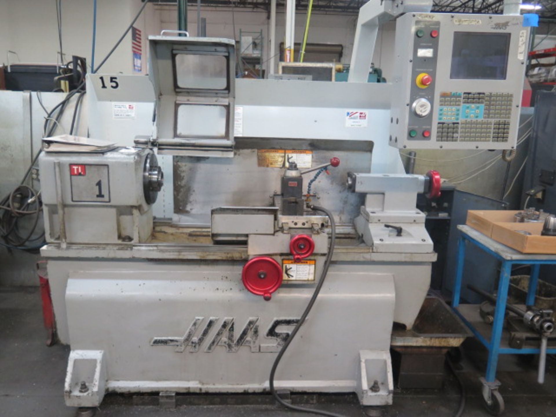 2006 Haas TL-1 CNC Lathe s/n 77069 w/ Haas Controls, Tailstock, Steady Rest, 2000 RPM, SOLD AS IS