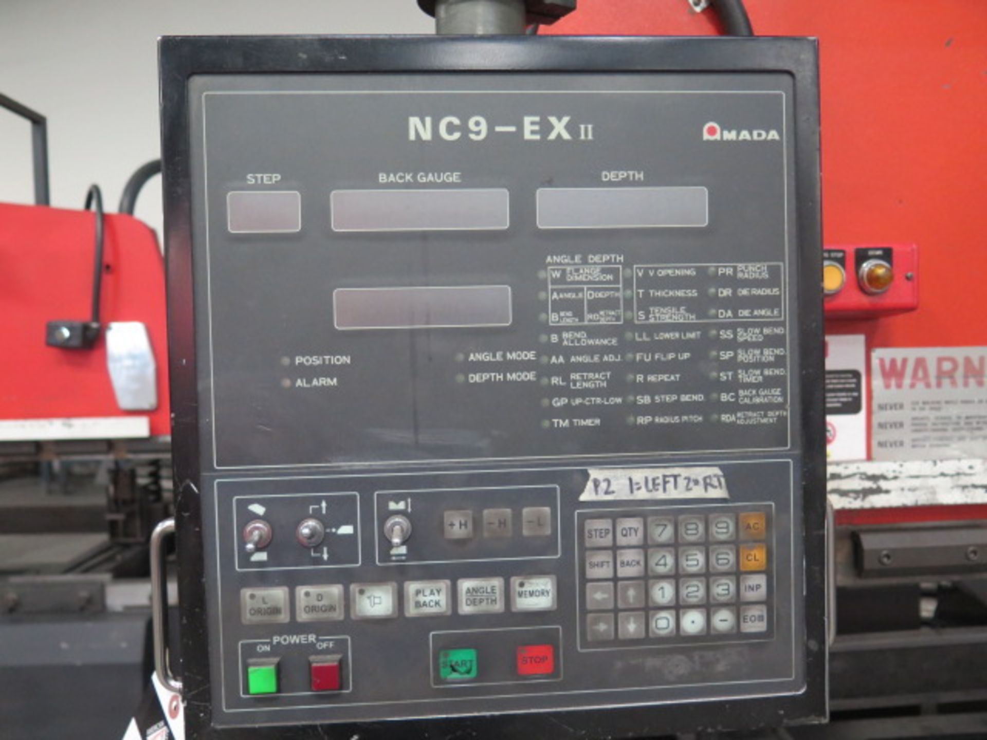 Amada RG-80 88 Ton x 8’ CNC Press Brake s/n 50034 w/ Amada NC9-EX II Controls, SOLD AS IS - Image 10 of 15