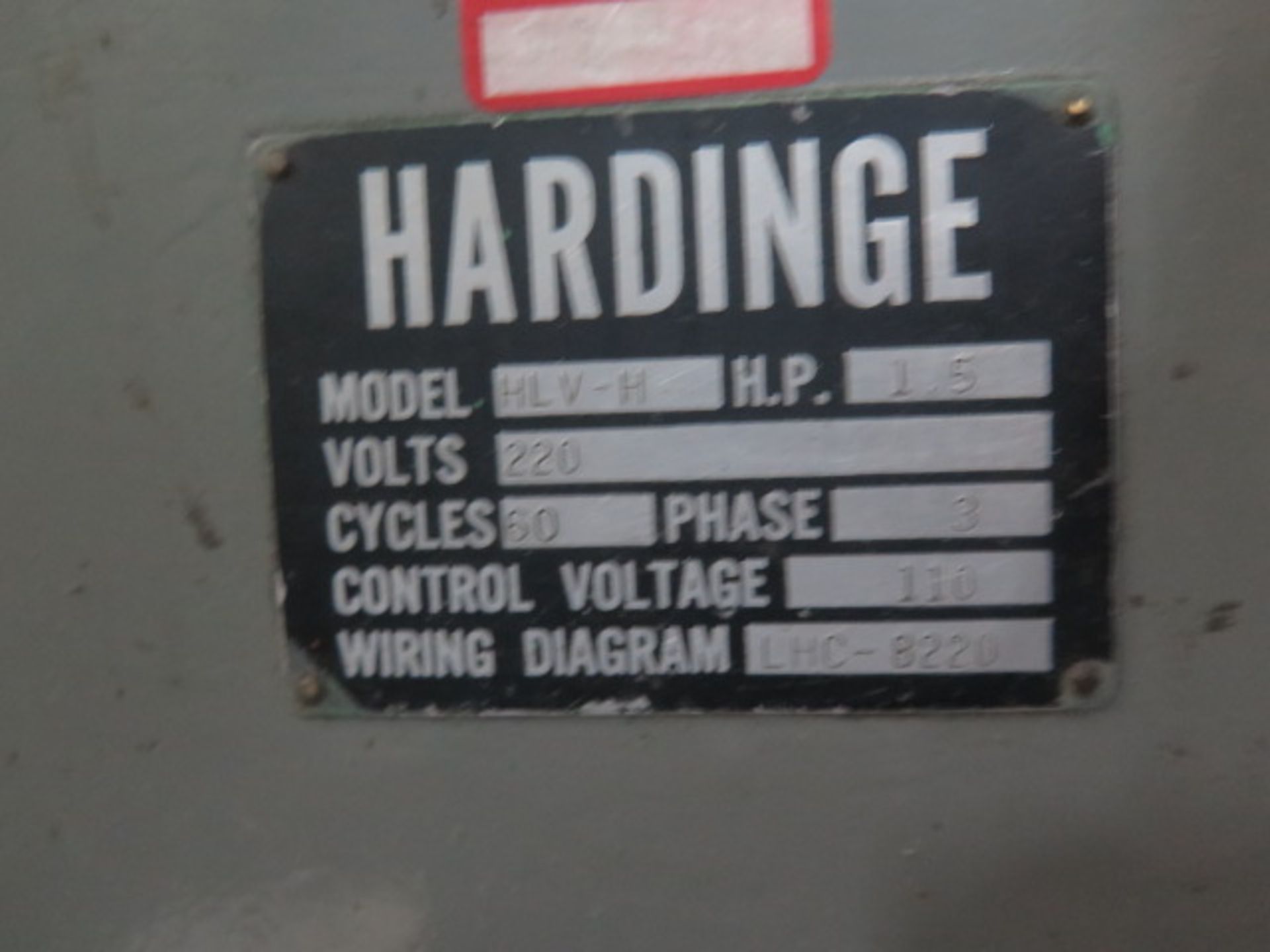 Hardinge HLV-H Wide Bed Tool Room Lathe s/n HLV-H-3211 w/ 125-3000 RPM, Inch Threading, SOLD AS IS - Image 13 of 13