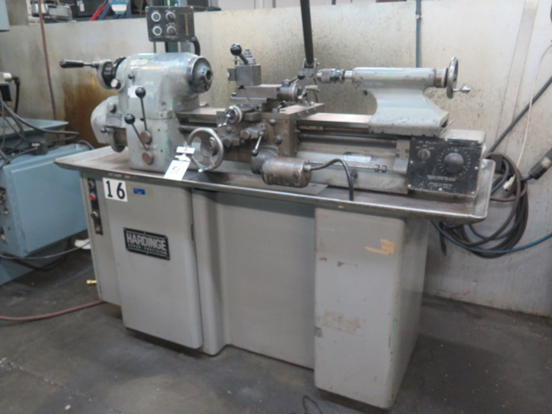 Hardinge HLV-H Wide Bed Tool Room Lathe s/n HLV-H-3211 w/ 125-3000 RPM, Inch Threading, SOLD AS IS - Image 2 of 13