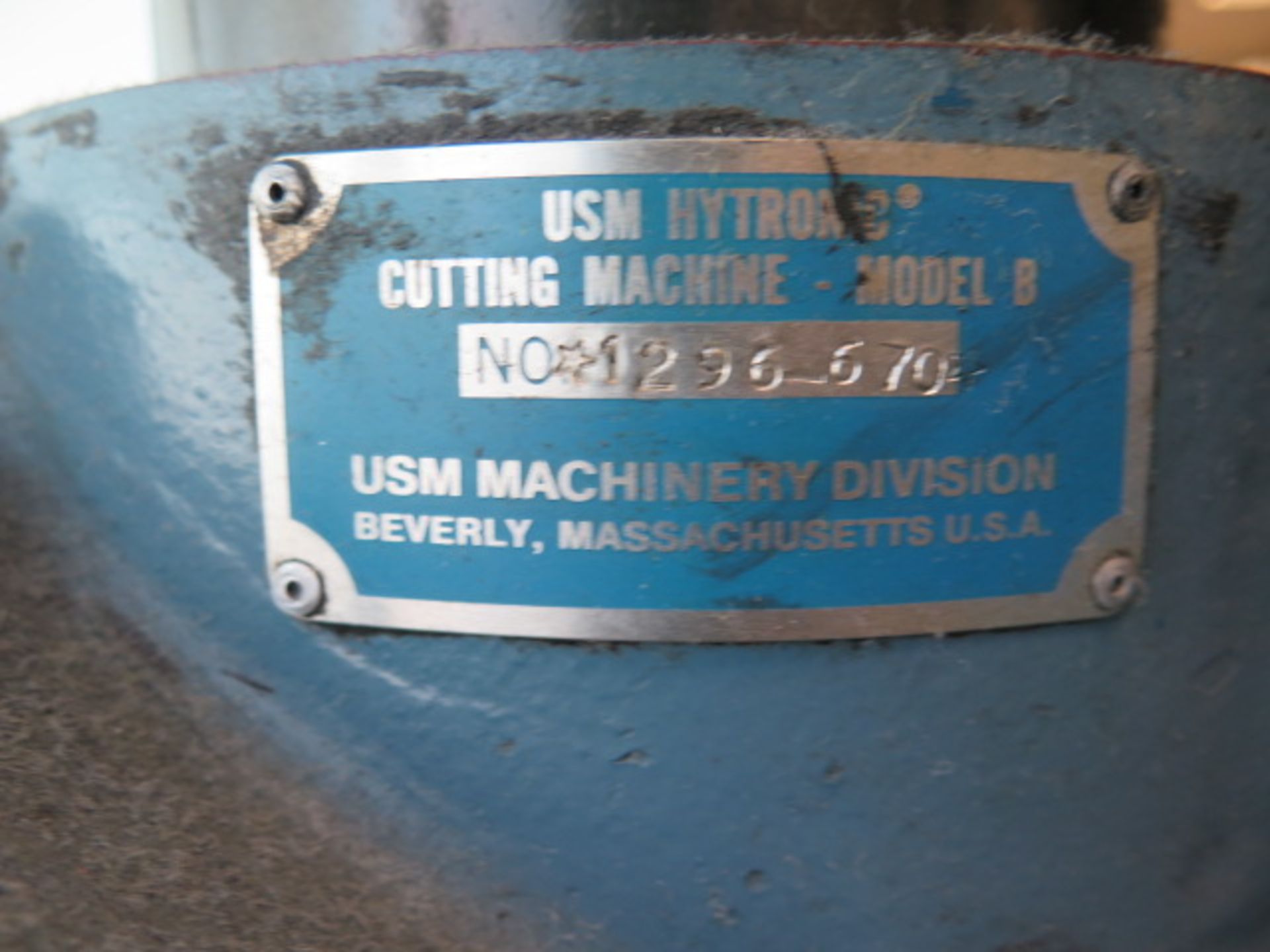 USM Emhart Hytronic mdl. B Die Cutting Machine s/n 1296-670 (SOLD AS-IS - NO WARRANTY) - Image 7 of 7