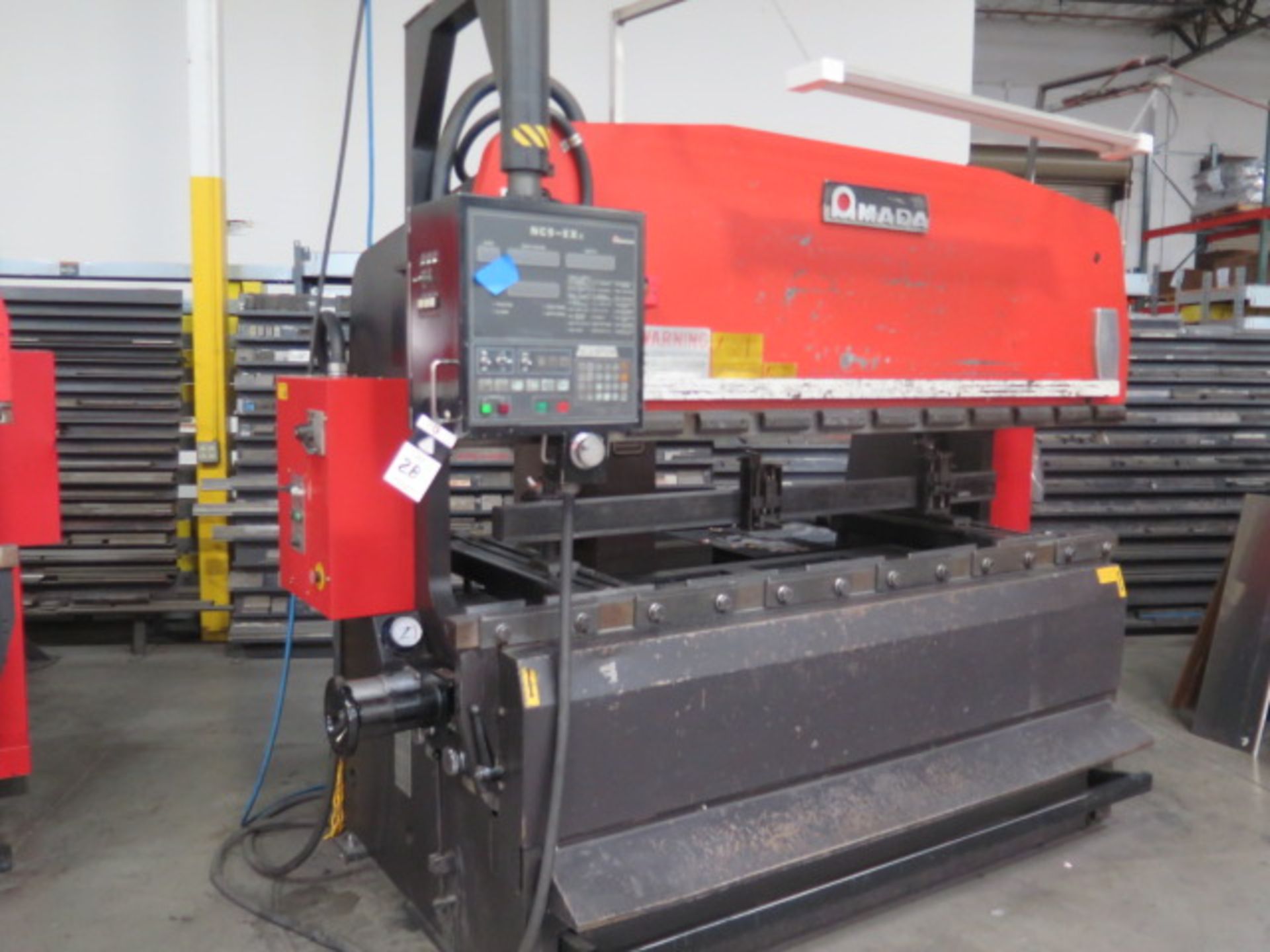 Amada RG-80 88 Ton x 8’ CNC Press Brake s/n 50034 w/ Amada NC9-EX II Controls, SOLD AS IS - Image 2 of 15