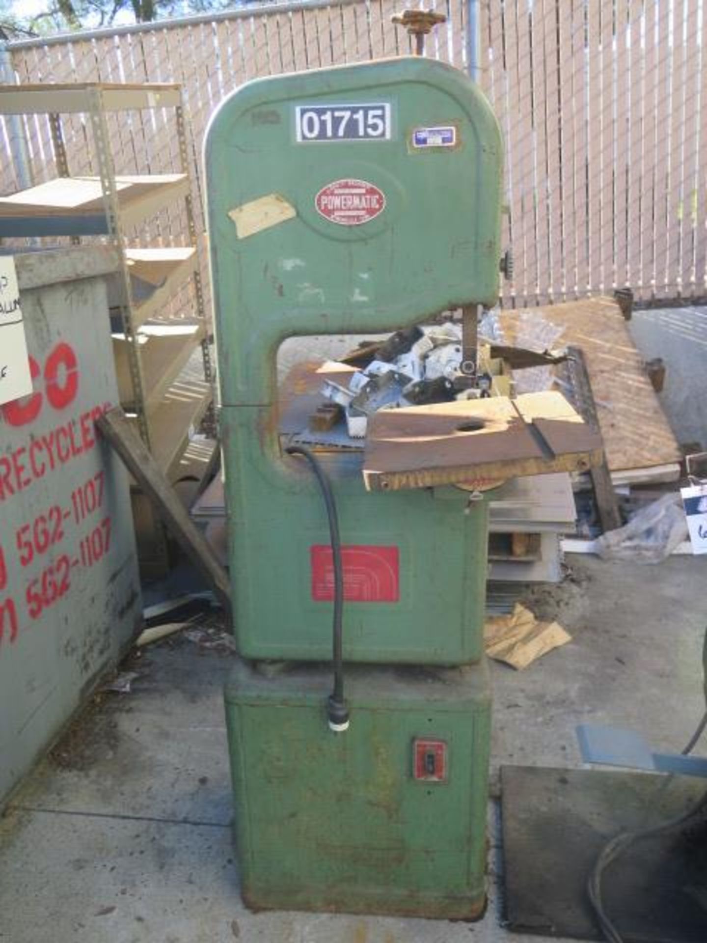 Powermatic mdl. 143 14” Vertical Band Saw s/n 66-2558-3 w/ Stand (SOLD AS-IS - NO WARRANTY)