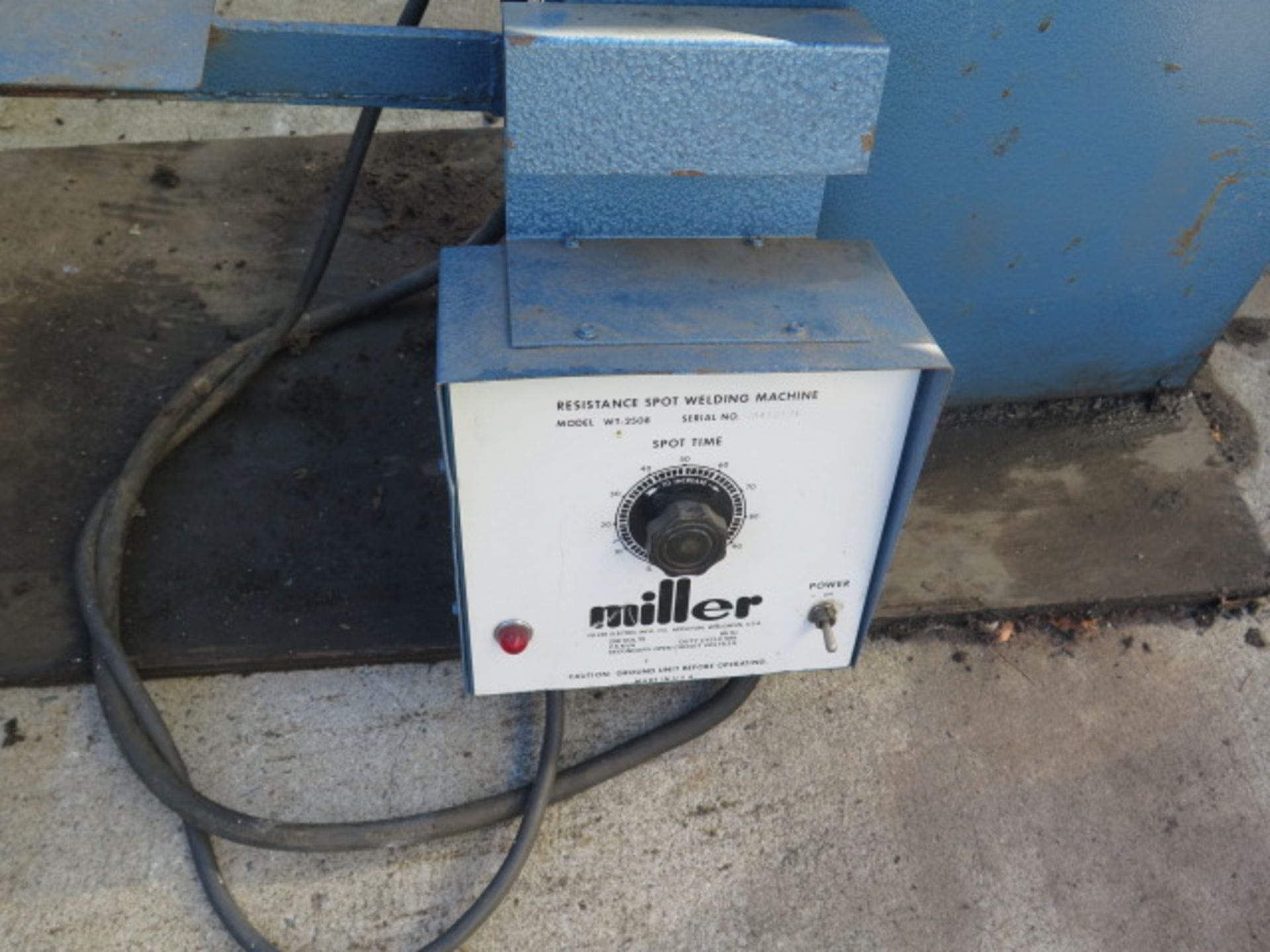 Miller WT-2058 2.5kVA Spot Welder s/n JA412176 w/ Miller Resistance Welding Controls, SOLD AS IS - Image 5 of 7