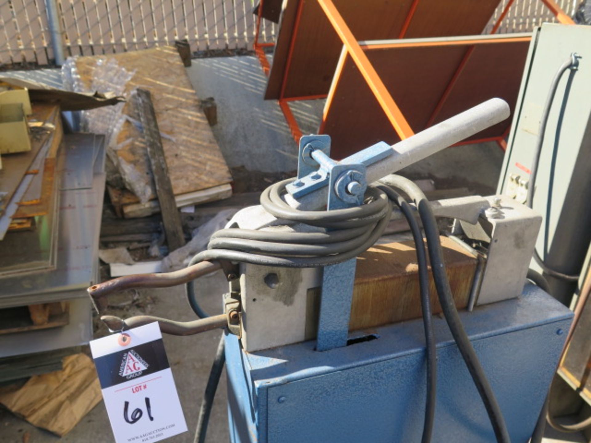 Miller WT-2058 2.5kVA Spot Welder s/n JA412176 w/ Miller Resistance Welding Controls, SOLD AS IS - Image 2 of 7