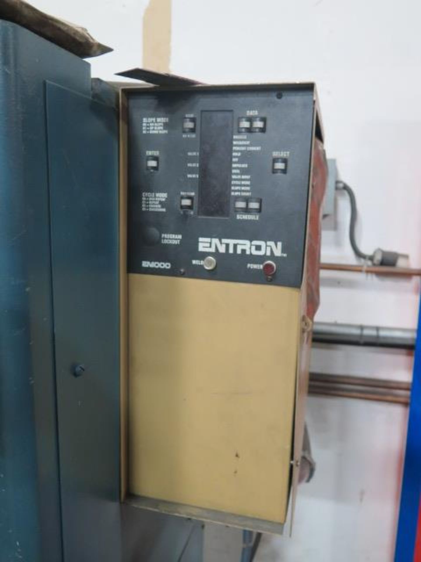 Entron Pneumatic Actuated Spot Welder s/n L-8981 w/ Entron Controls (SOLD AS-IS - NO WARRANTY) - Image 7 of 8