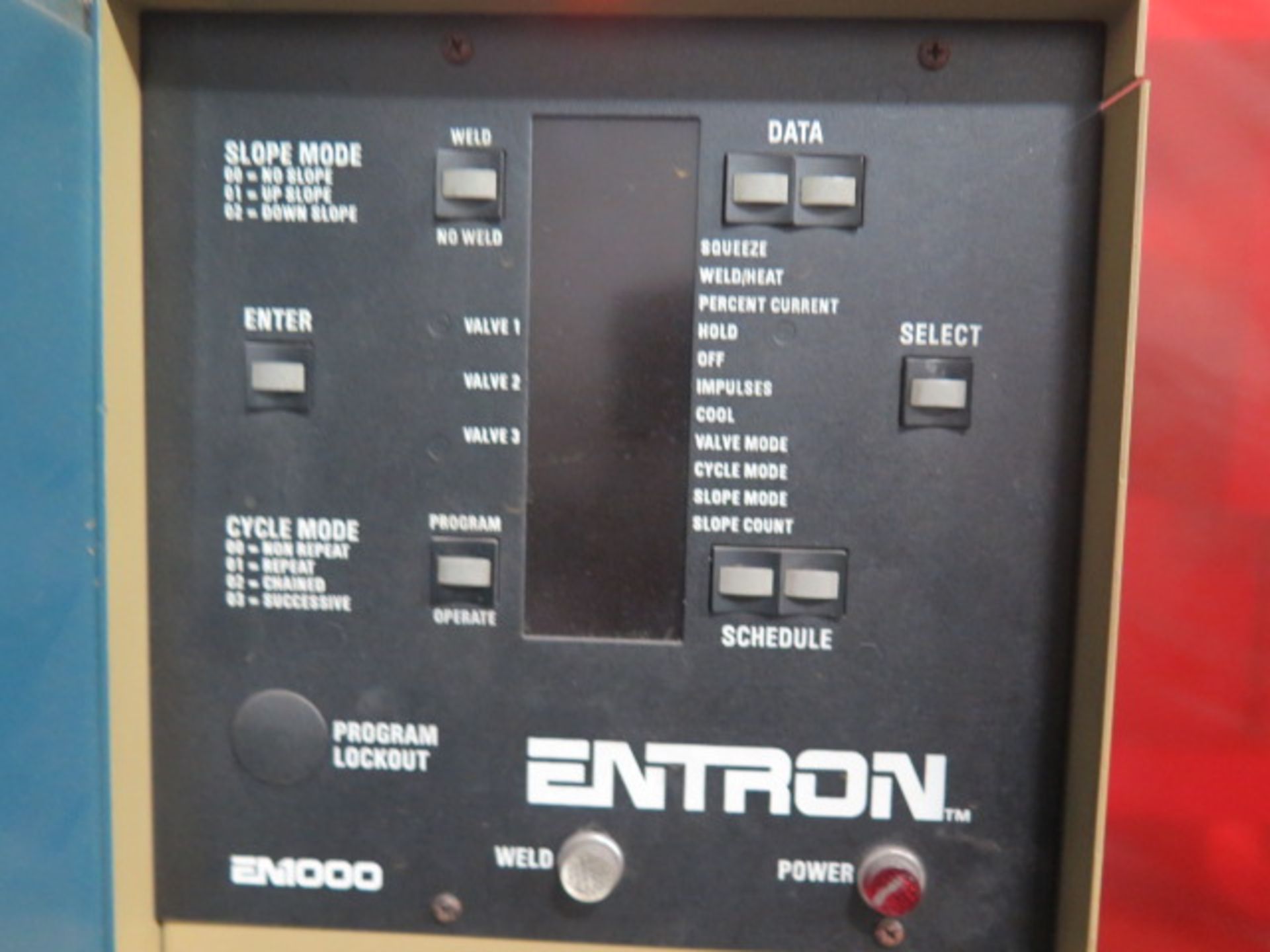 Entron Pneumatic Actuated Spot Welder s/n 10599 w/ Entron Controls (SOLD AS-IS - NO WARRANTY) - Image 10 of 10