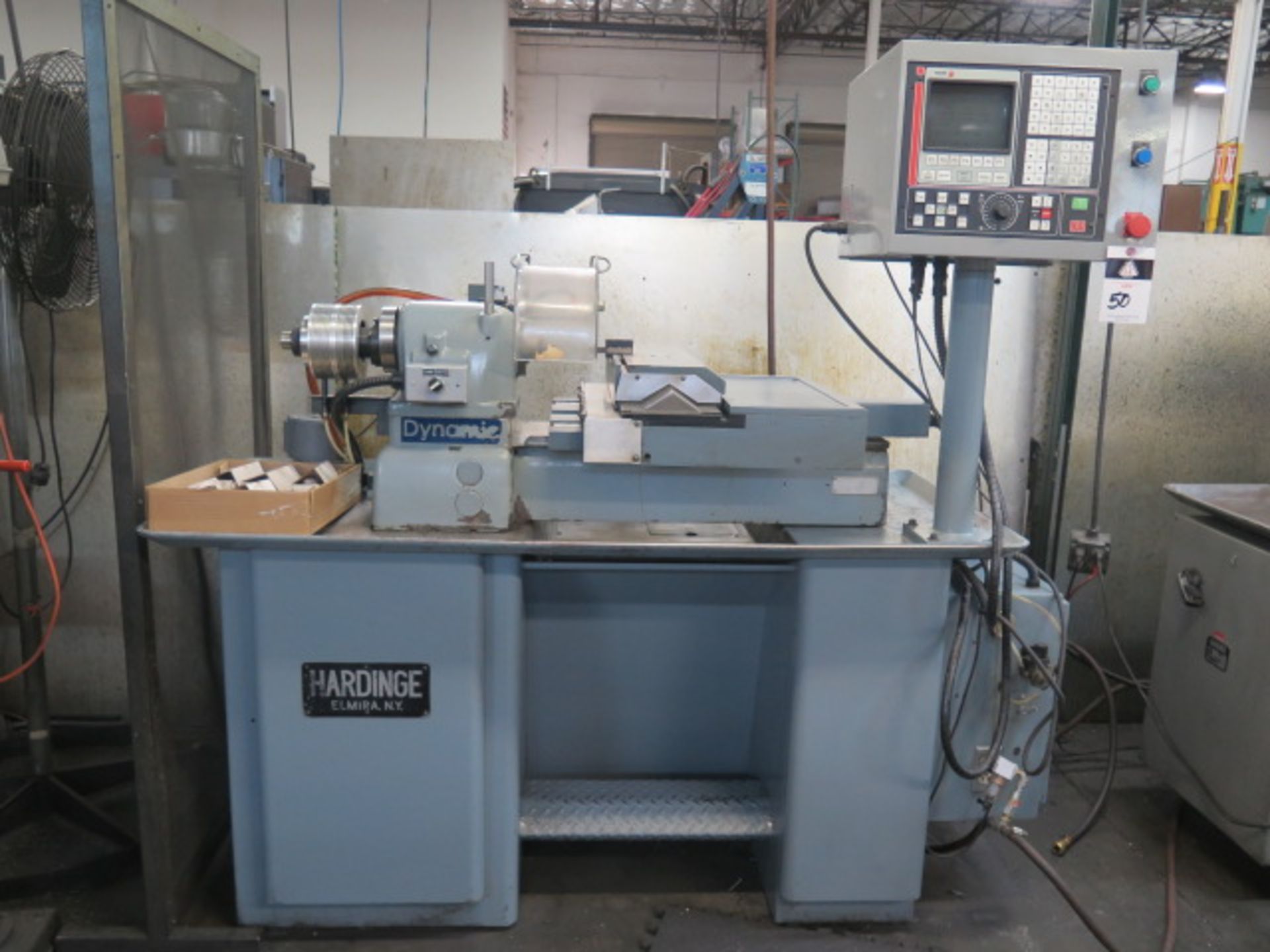 Hardinge / Dynamic CNC Cross Slide Lathe w/Fagor CNC Controls,Pneumatic 5C Collet Closer, SOLD AS IS