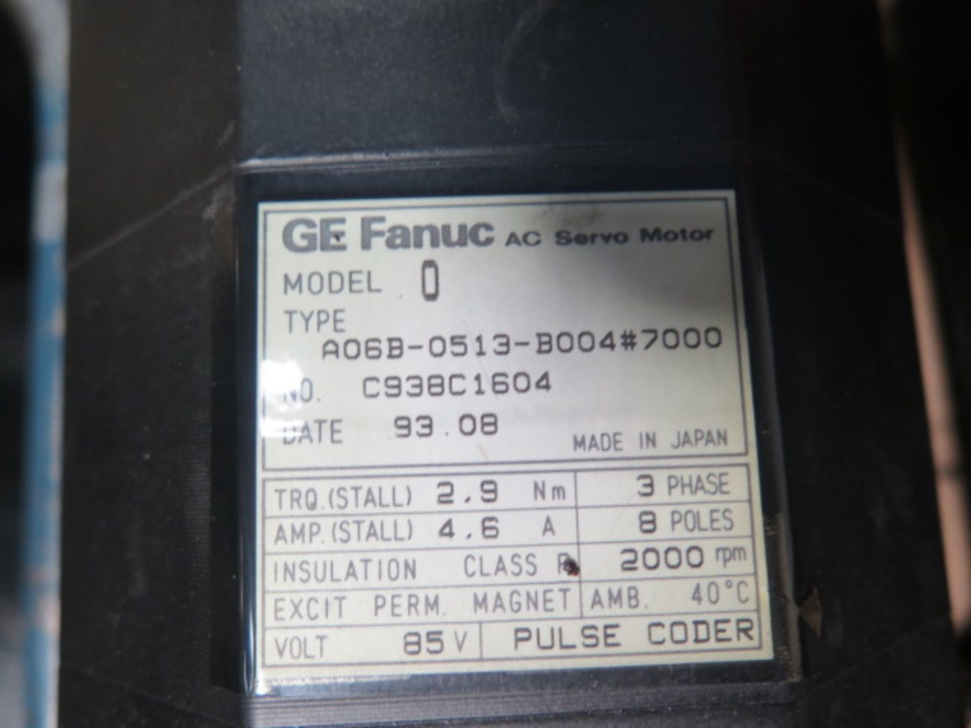 Fanuc Axes Drive Motors (4) (SOLD AS-IS - NO WARRANTY) - Image 10 of 10