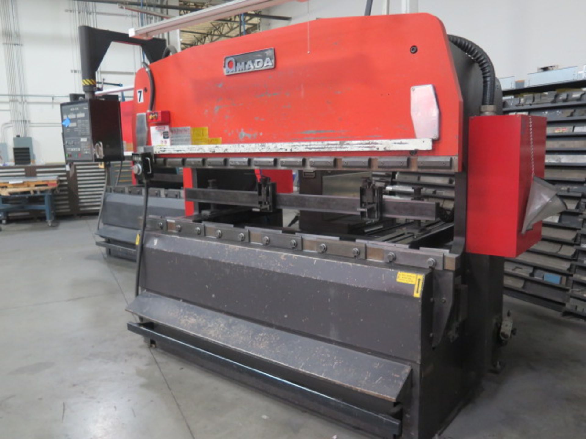 Amada RG-80 88 Ton x 8’ CNC Press Brake s/n 50034 w/ Amada NC9-EX II Controls, SOLD AS IS - Image 3 of 15