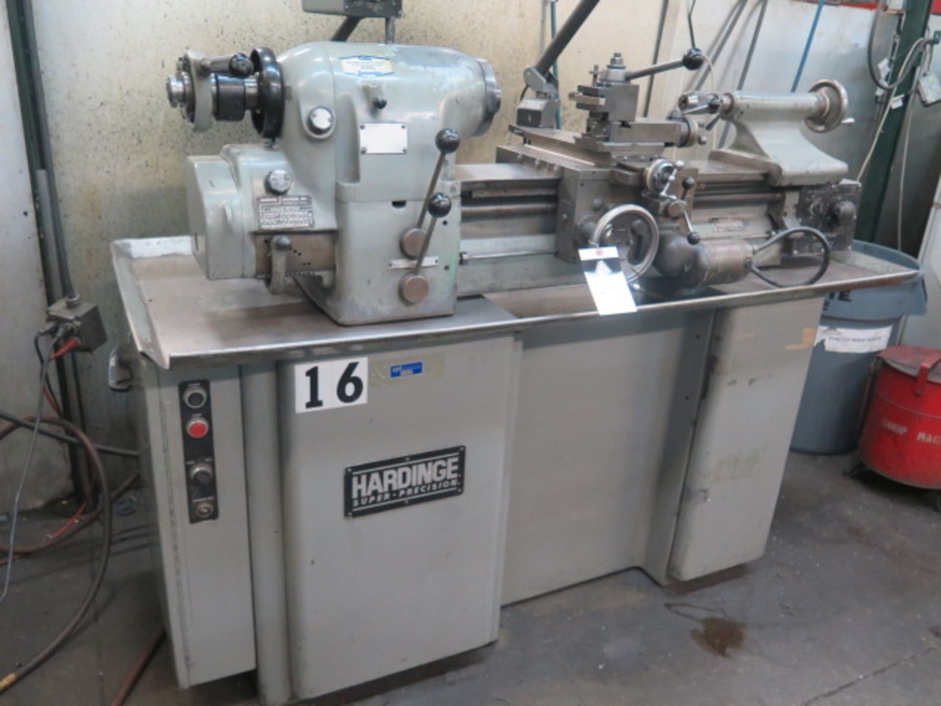 Hardinge HLV-H Wide Bed Tool Room Lathe s/n HLV-H-3211 w/ 125-3000 RPM, Inch Threading, SOLD AS IS - Image 3 of 13