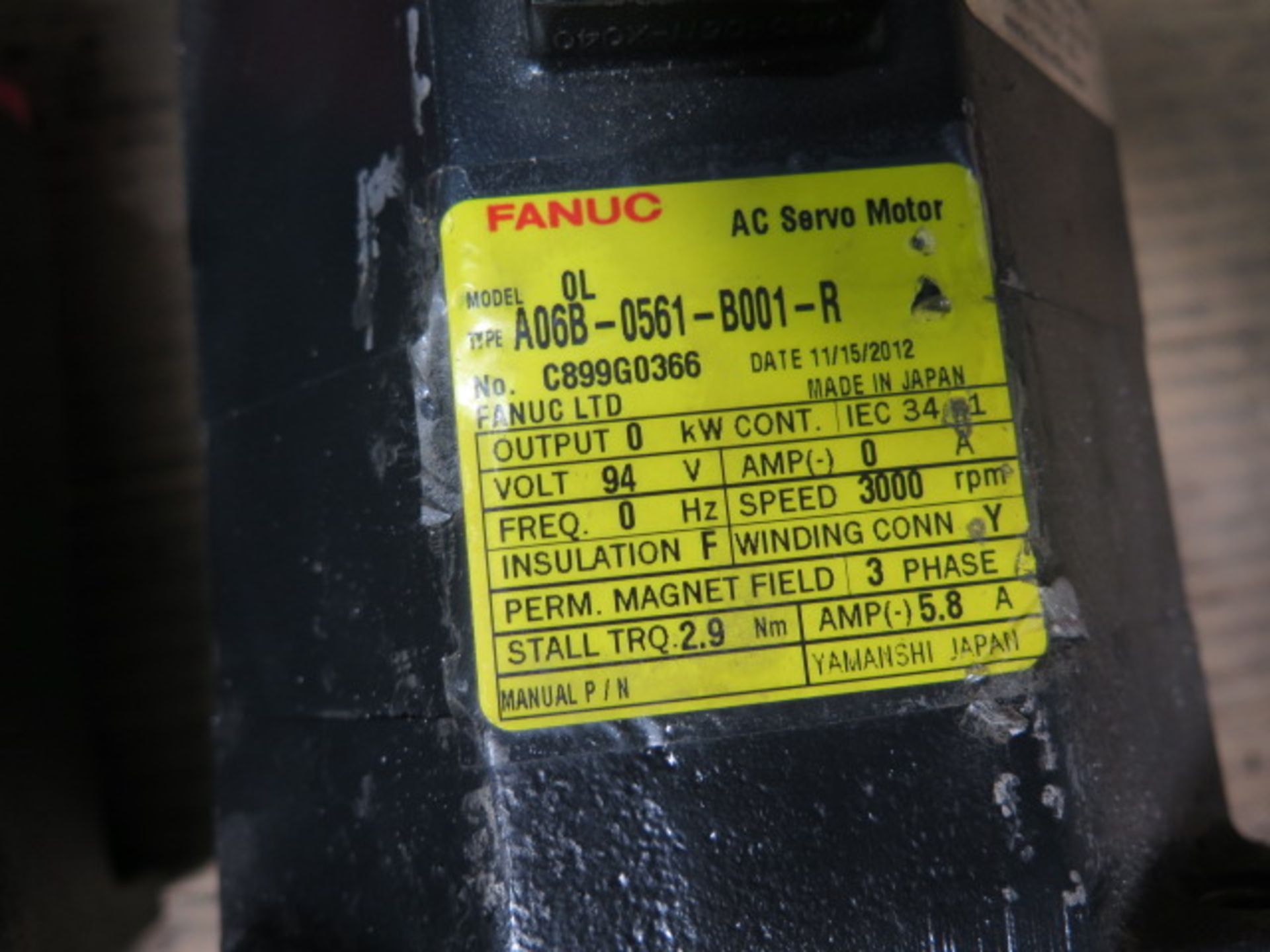 Fanuc Axes Drive Motors (4) (SOLD AS-IS - NO WARRANTY) - Image 6 of 10