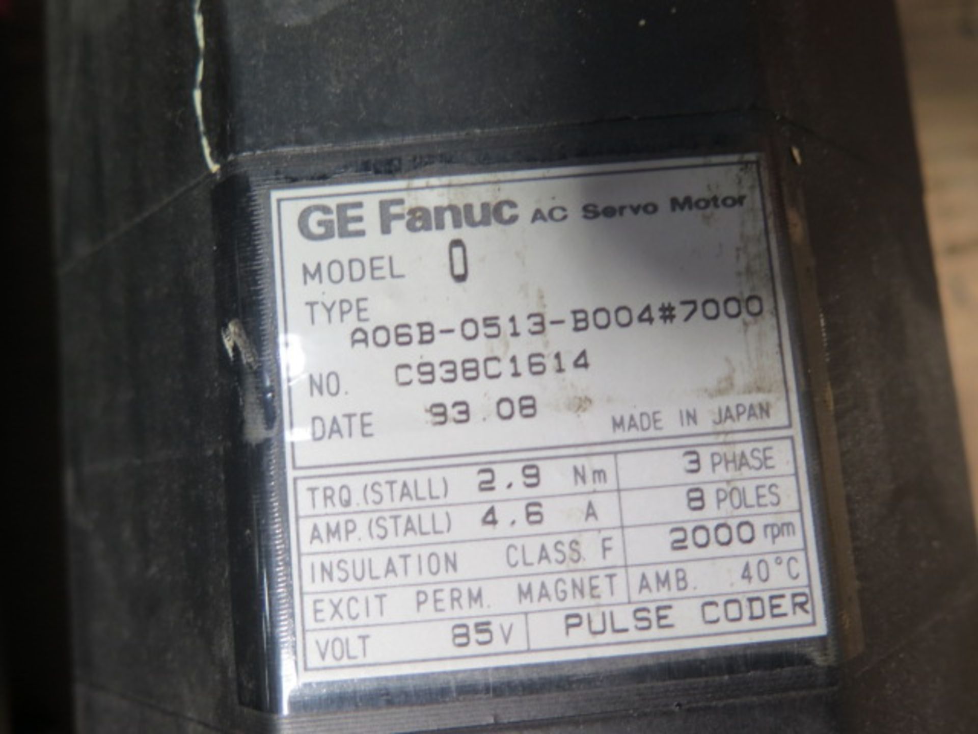 Fanuc Axes Drive Motors (4) (SOLD AS-IS - NO WARRANTY) - Image 9 of 10