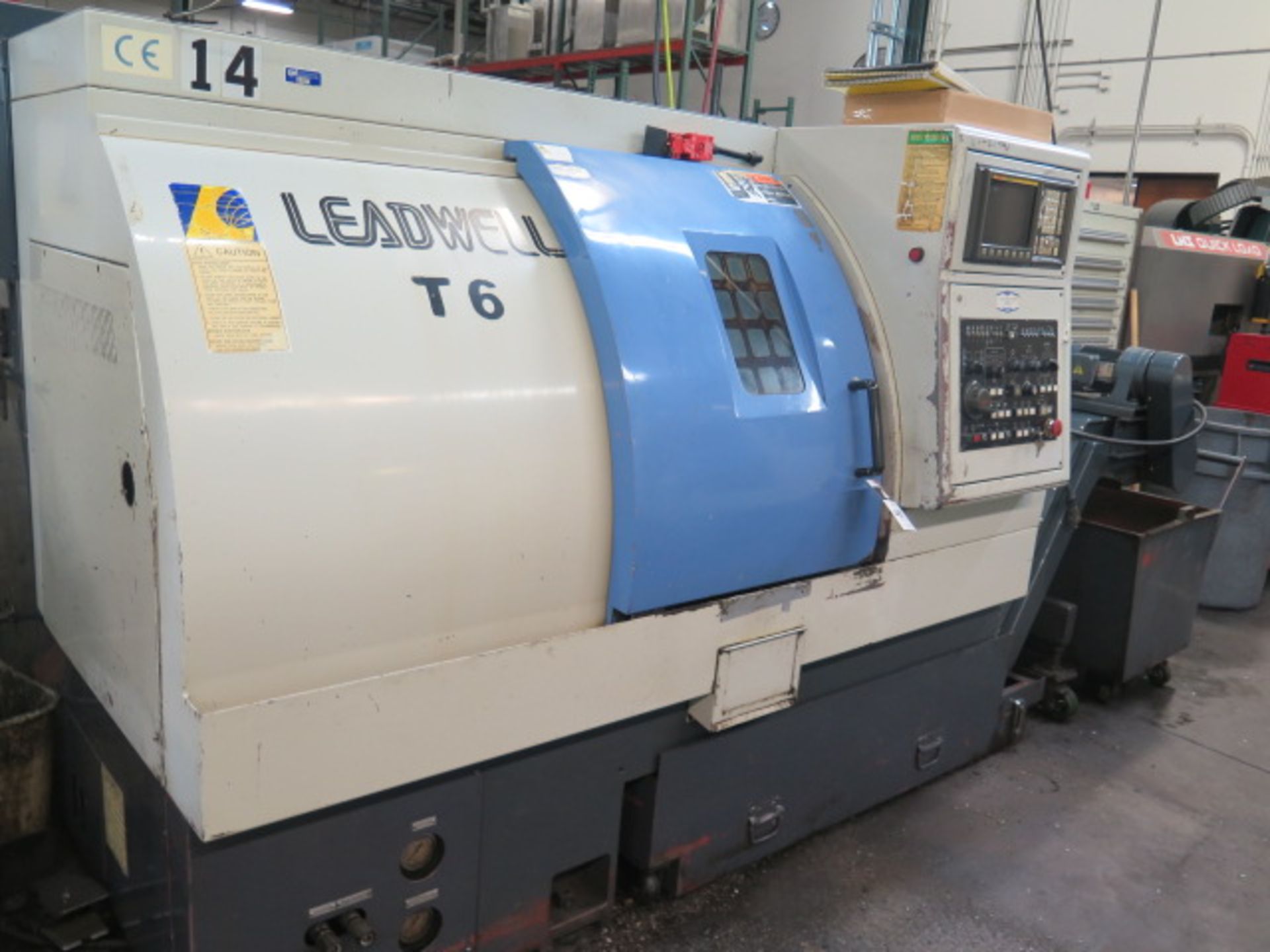Leadwell T6 CNC Turning Center s/n L2TJJ0823 w/Fanuc Series 0-T Controls, Tool Presetter, SOLD AS IS - Image 2 of 12