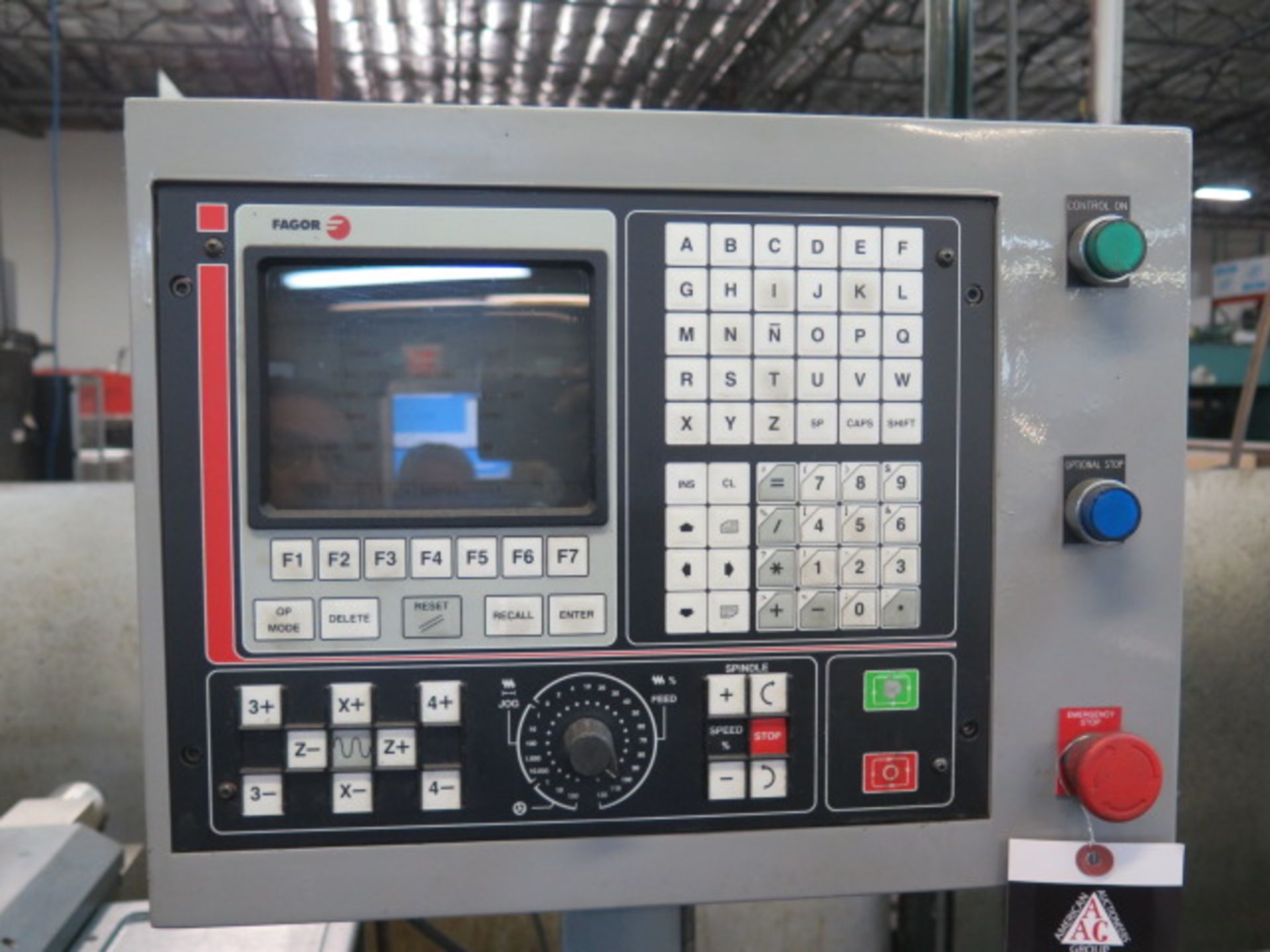 Hardinge / Dynamic CNC Cross Slide Lathe w/Fagor CNC Controls,Pneumatic 5C Collet Closer, SOLD AS IS - Image 9 of 13