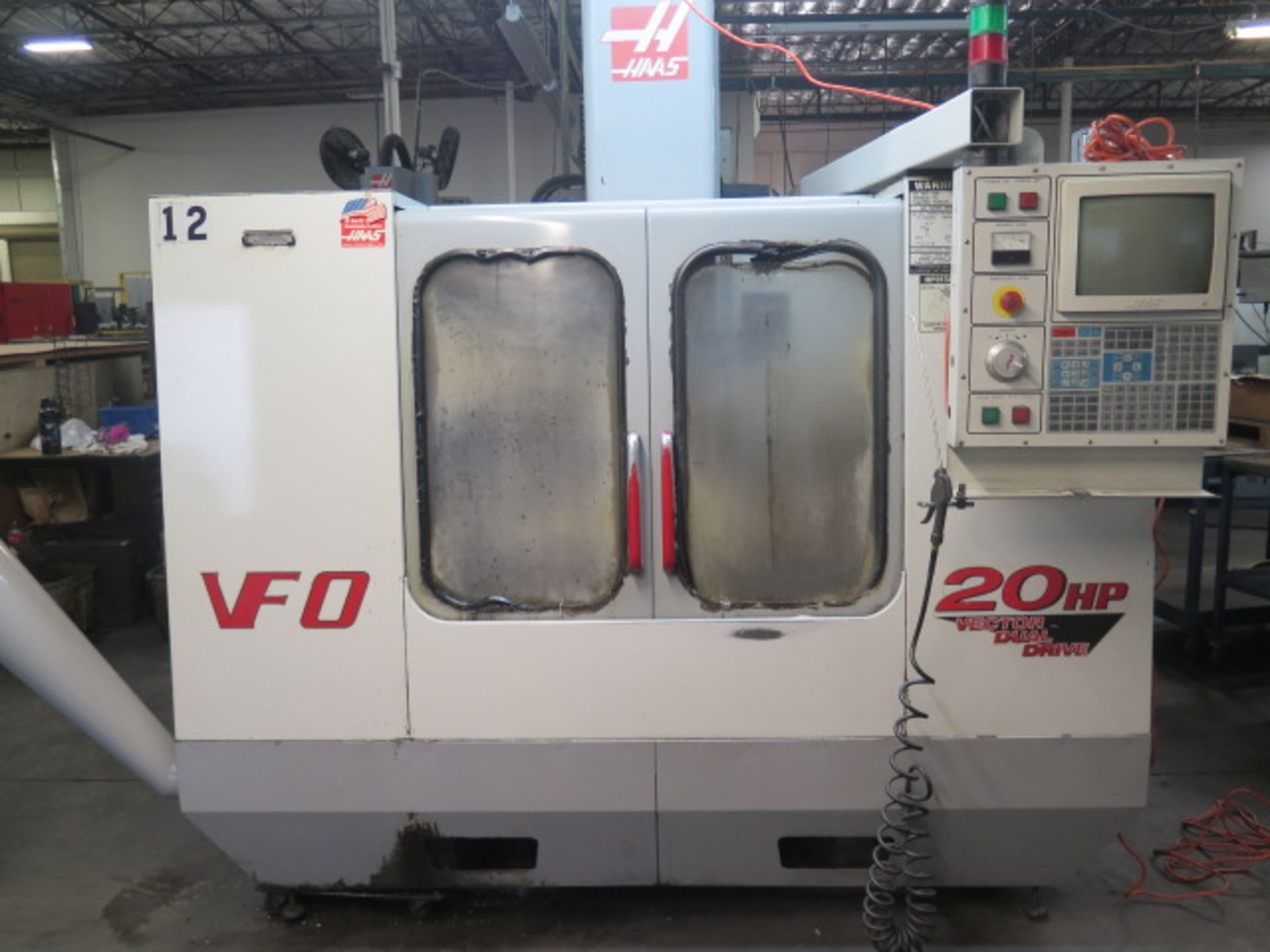 1999 Haas VF-0 CNC Vertical Machining Center s/n 18534 w/ Haas Controls, 20-Station ATC, CAT-40