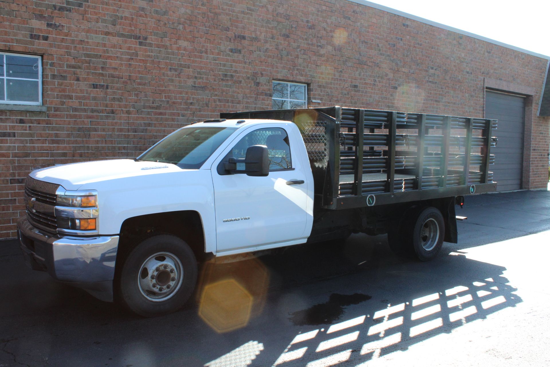 2015 Chevrolet 12’ Model 3500HD Silverado Flatbed Truck, VIN: 1GB3CYC86FF113692, 8’x12’ Wood Deck w