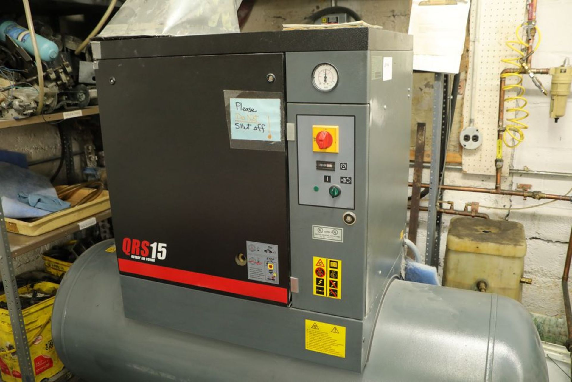 2006 QRS15 Rotary Air-Power air compressor with a Wilkerson air drying system, fully functional - Image 2 of 3
