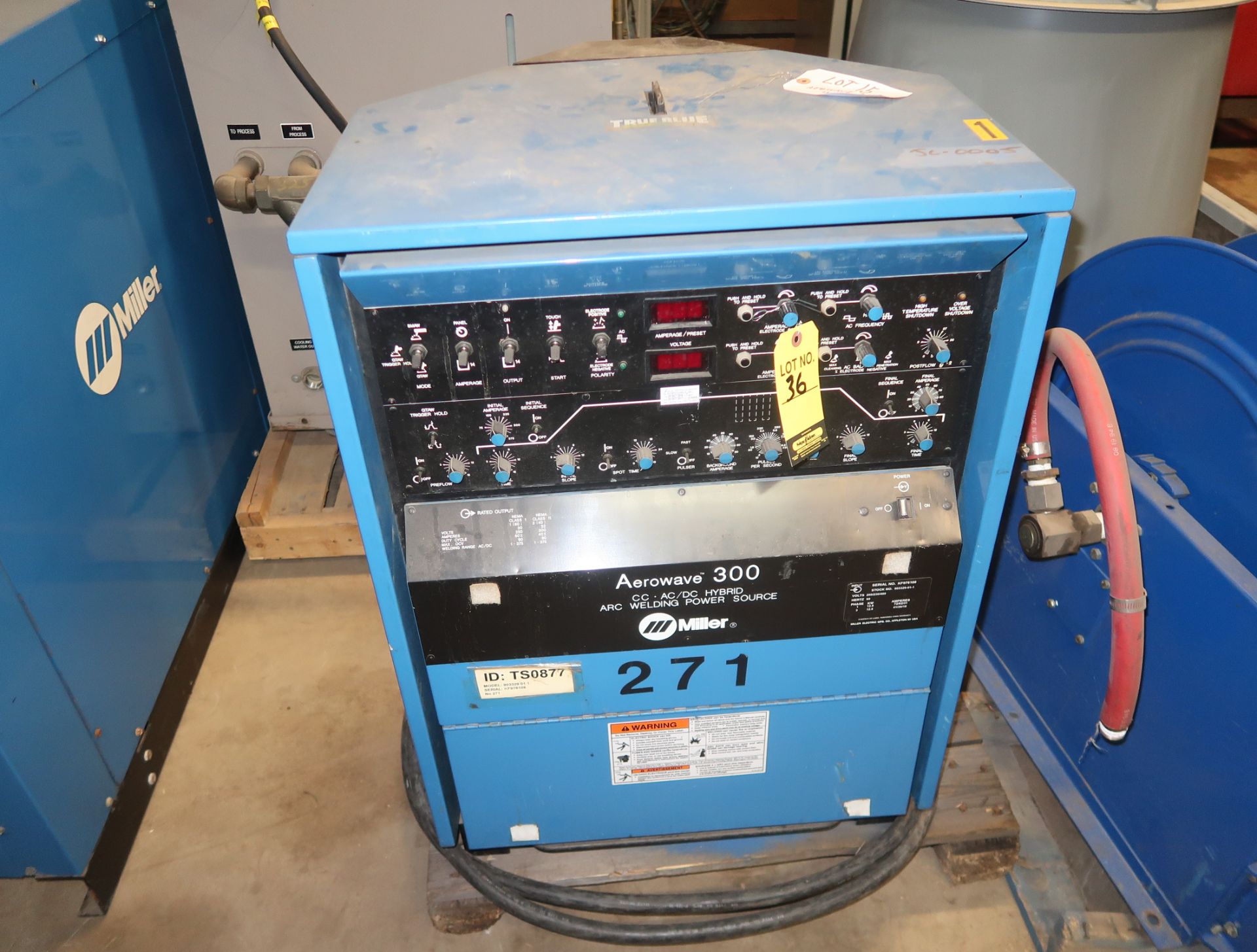 MILLER AEROWAVE 300 CC AC/DC HYBRID ARC WELDER POWER SOURCE SN. KF976108