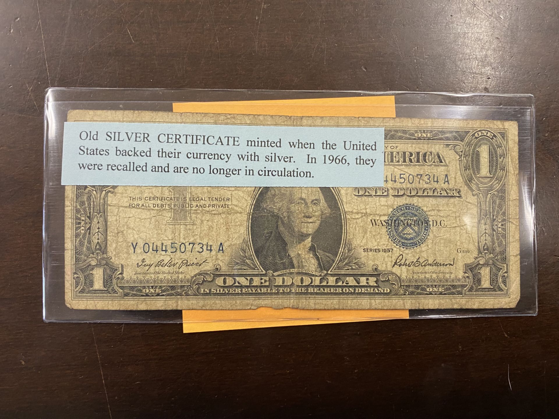 SILVER CERTIFICATE