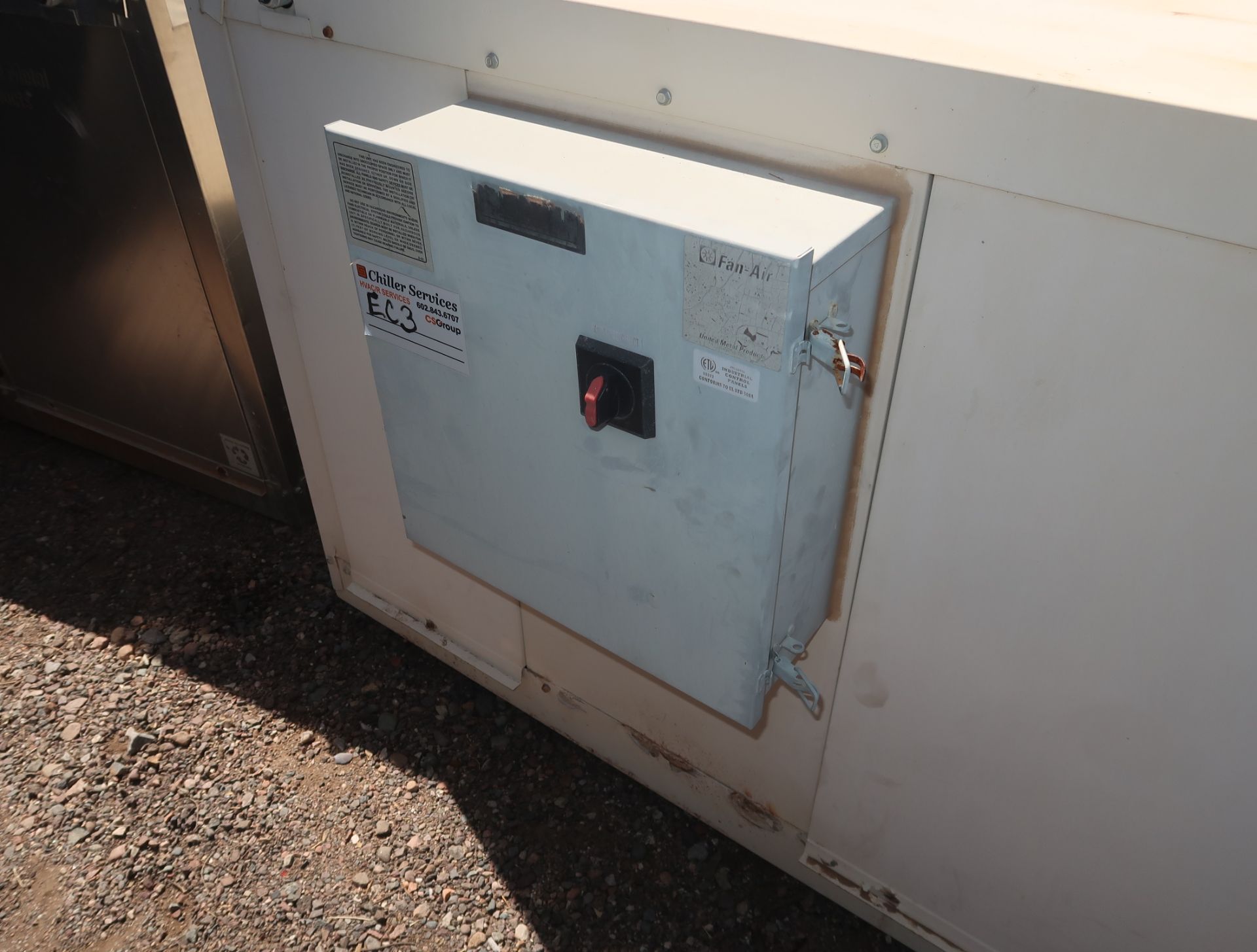 UNITED METAL COMMERCIAL EVAP COOLER, 460V 3PH, 21,000 CFM - Image 2 of 2