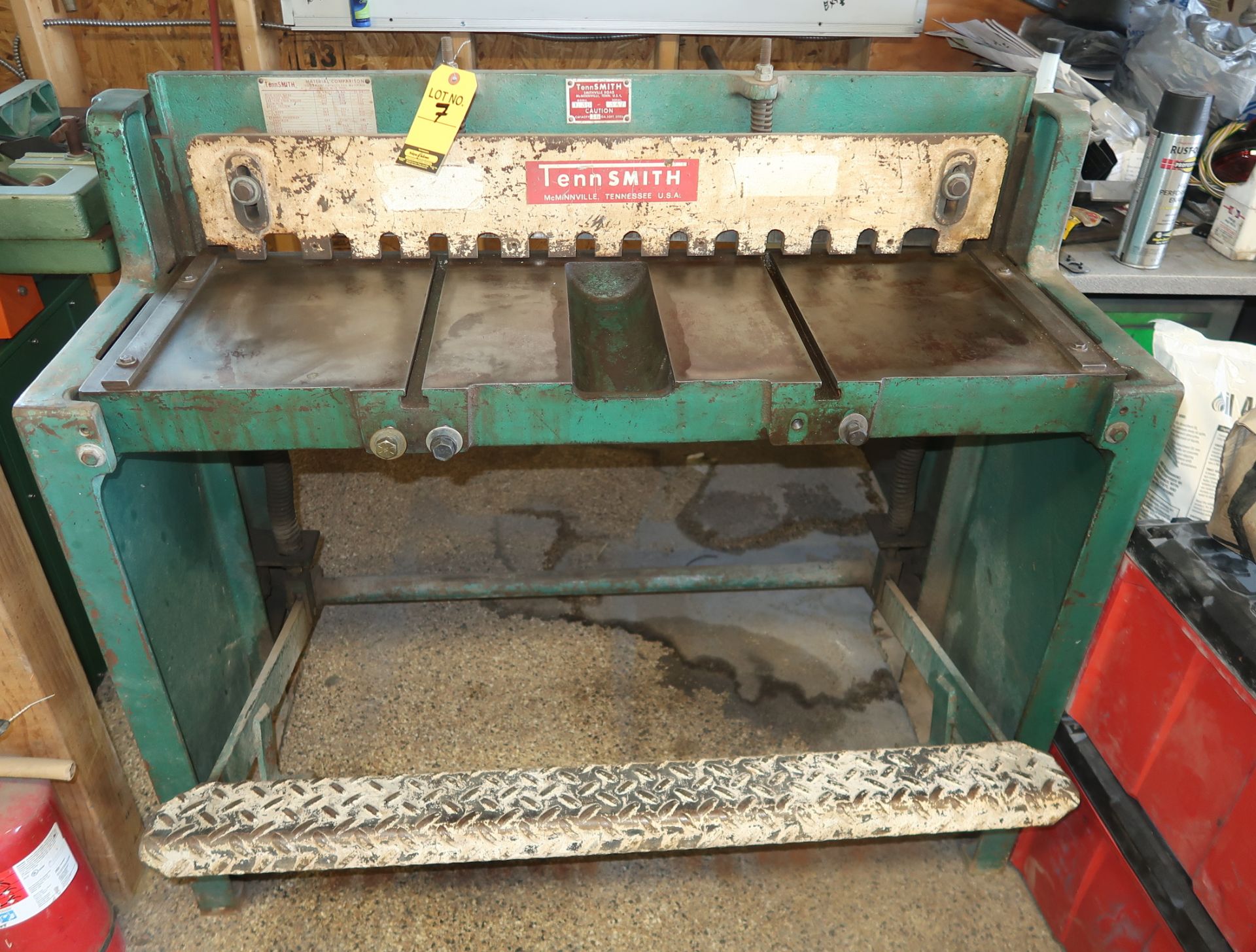 TENNSMITH MDL. T-36, 36" X 16GA KICK-SHEAR SN. 347