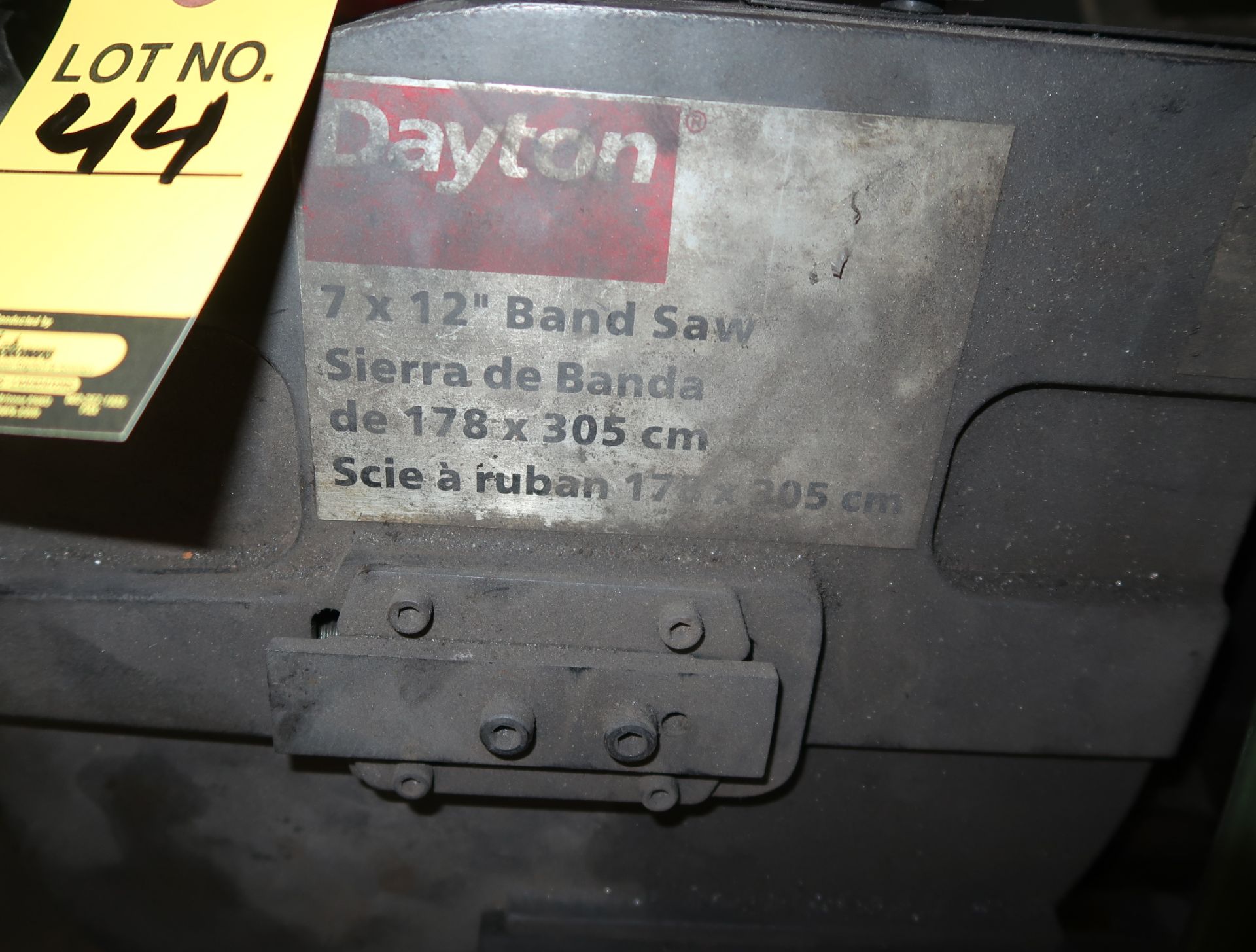 DAYTON 7" X 12" HORIZONTAL BAND SAW - Image 2 of 2