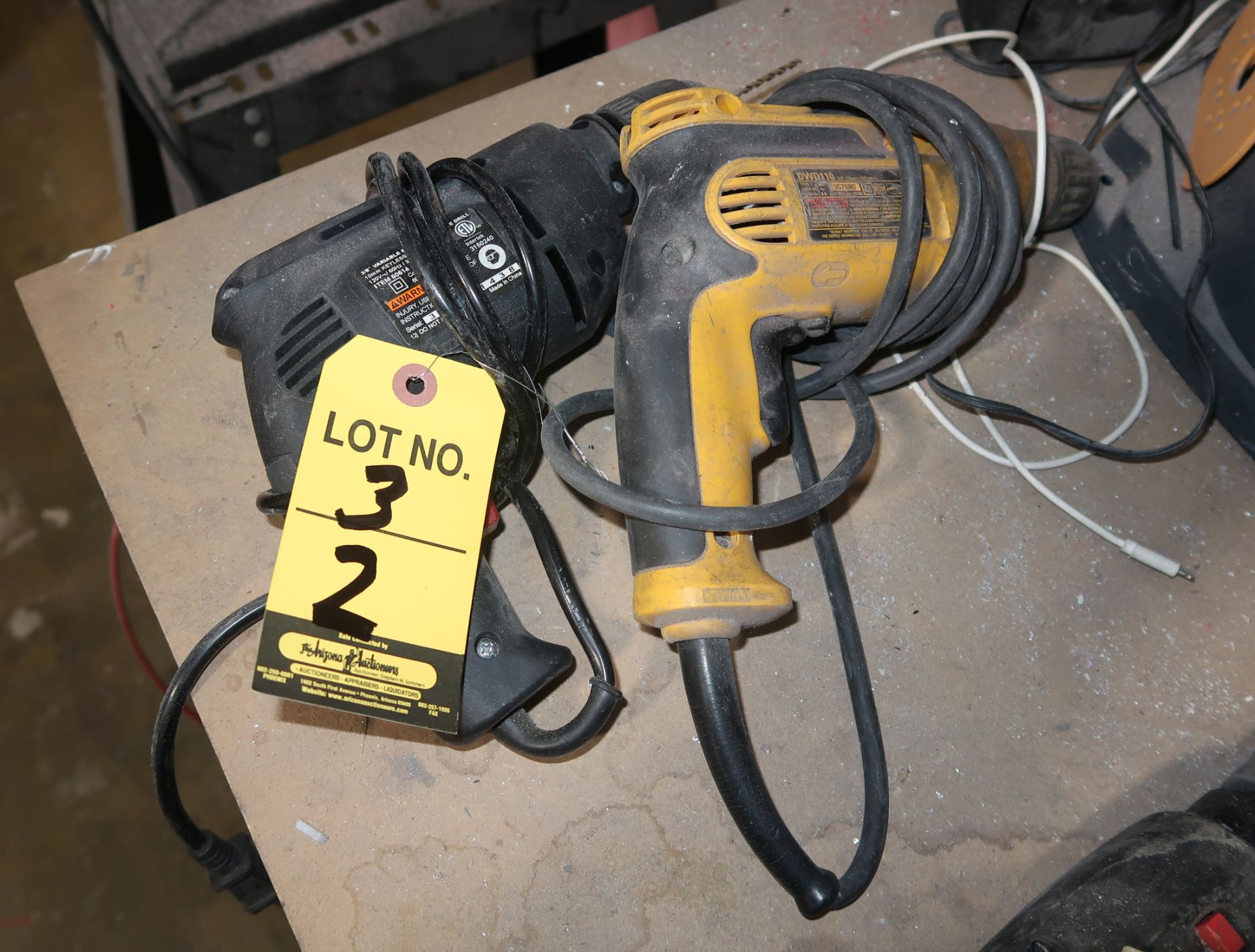 DEWALT AND DRILL MASTER CORDED DRILLS