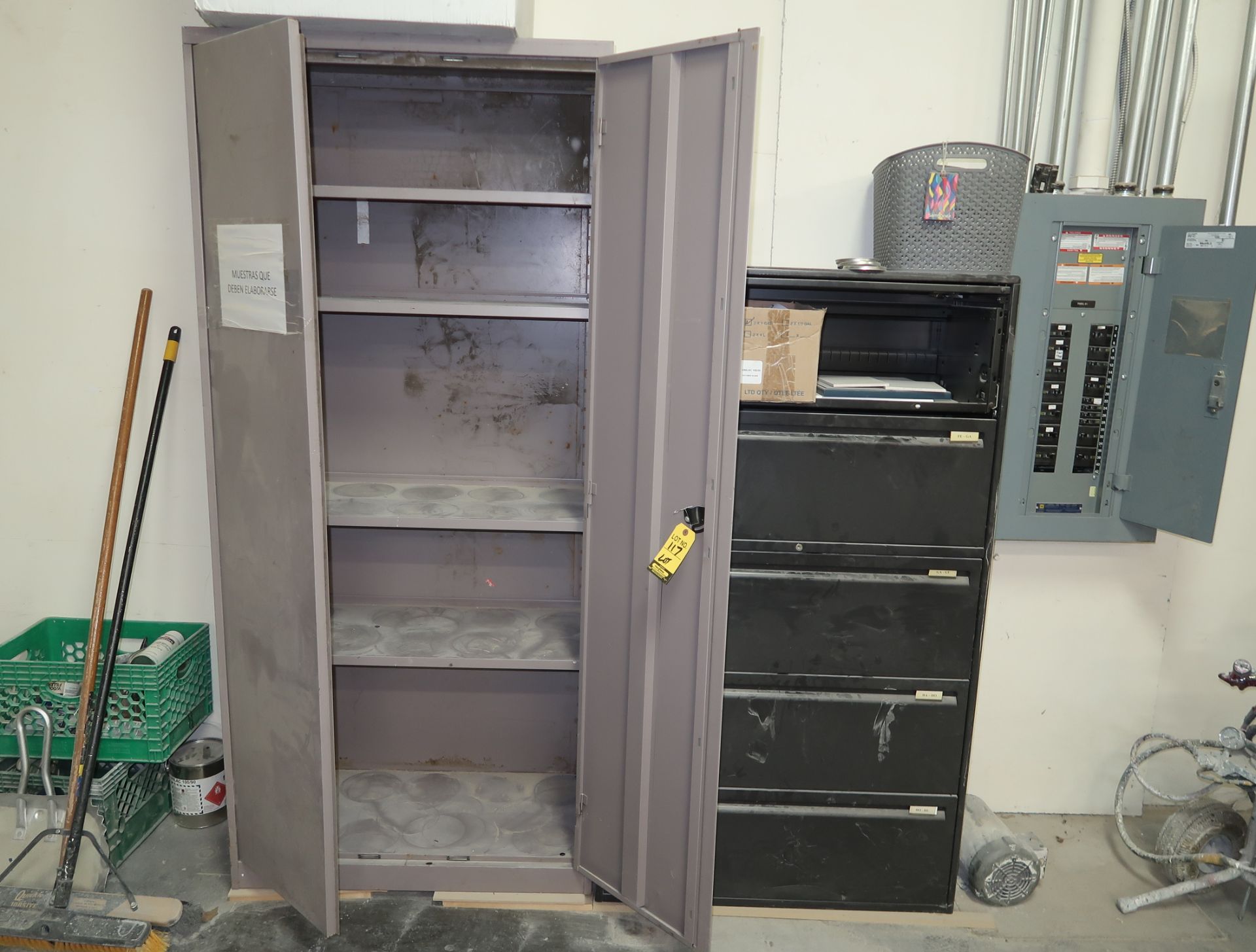 LOT STORAGE & FILE CABINET