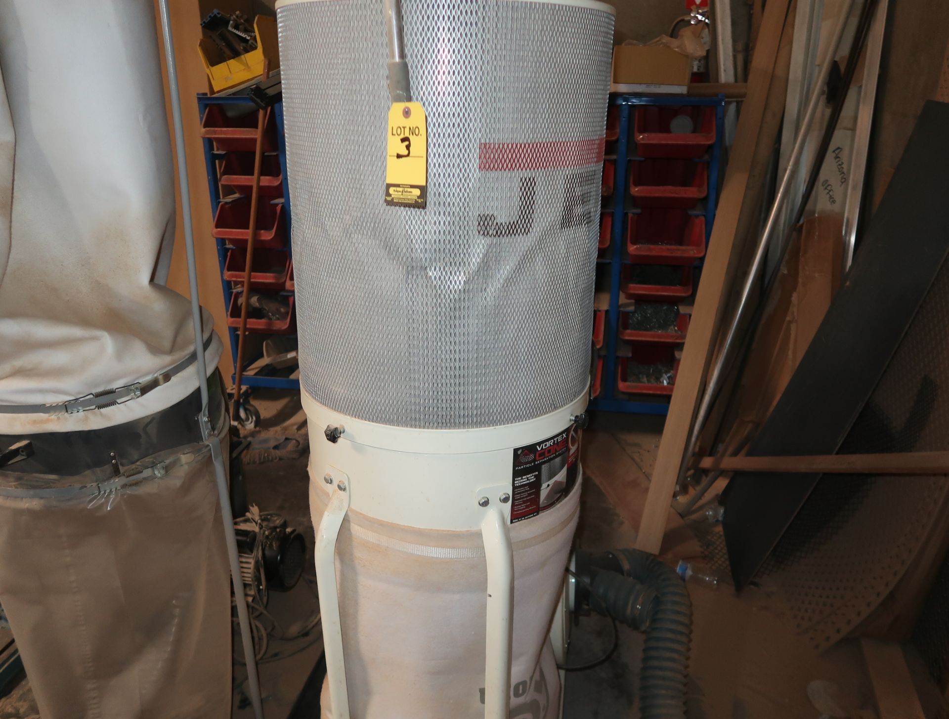 JET VORTEX CONE DUST COLLECTOR 1 1/2 HP SINGLE PHASE