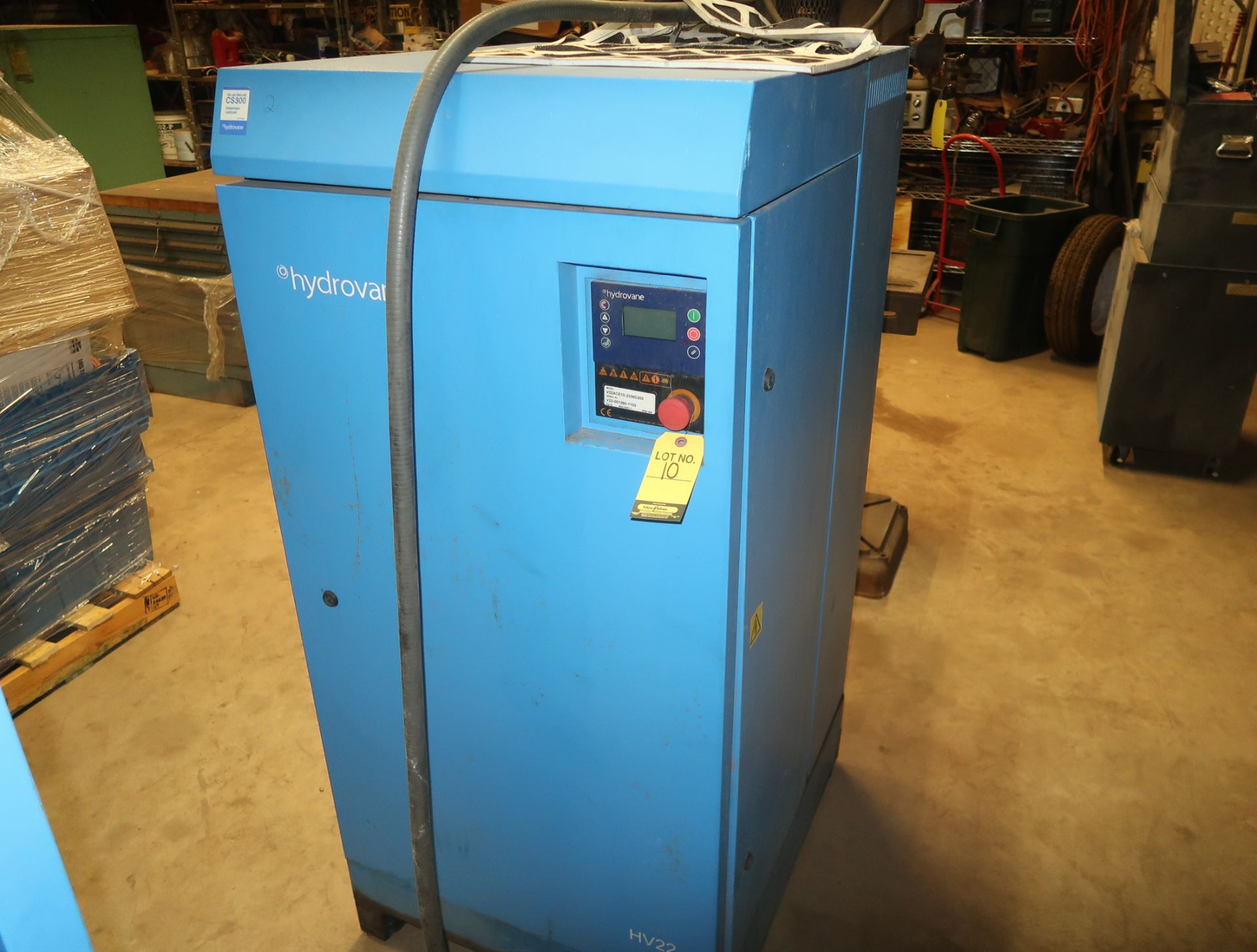 HYDROVANE HV22 MDL. V22ACE10-2336D205 SN. V22-001260-1102 AIR COMPRESSOR