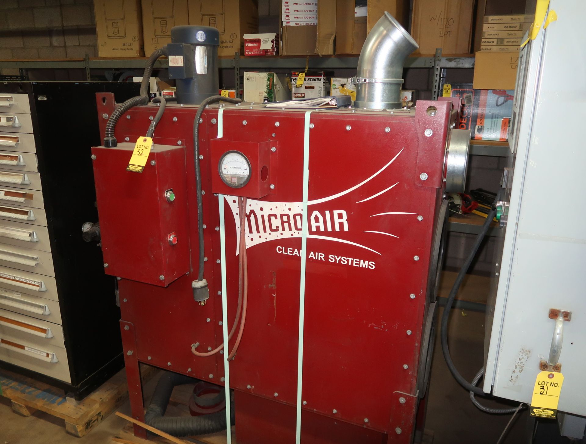 MICROAIR CLEAN AIR SYSTEM DUST COLLECTOR MDL. RP2