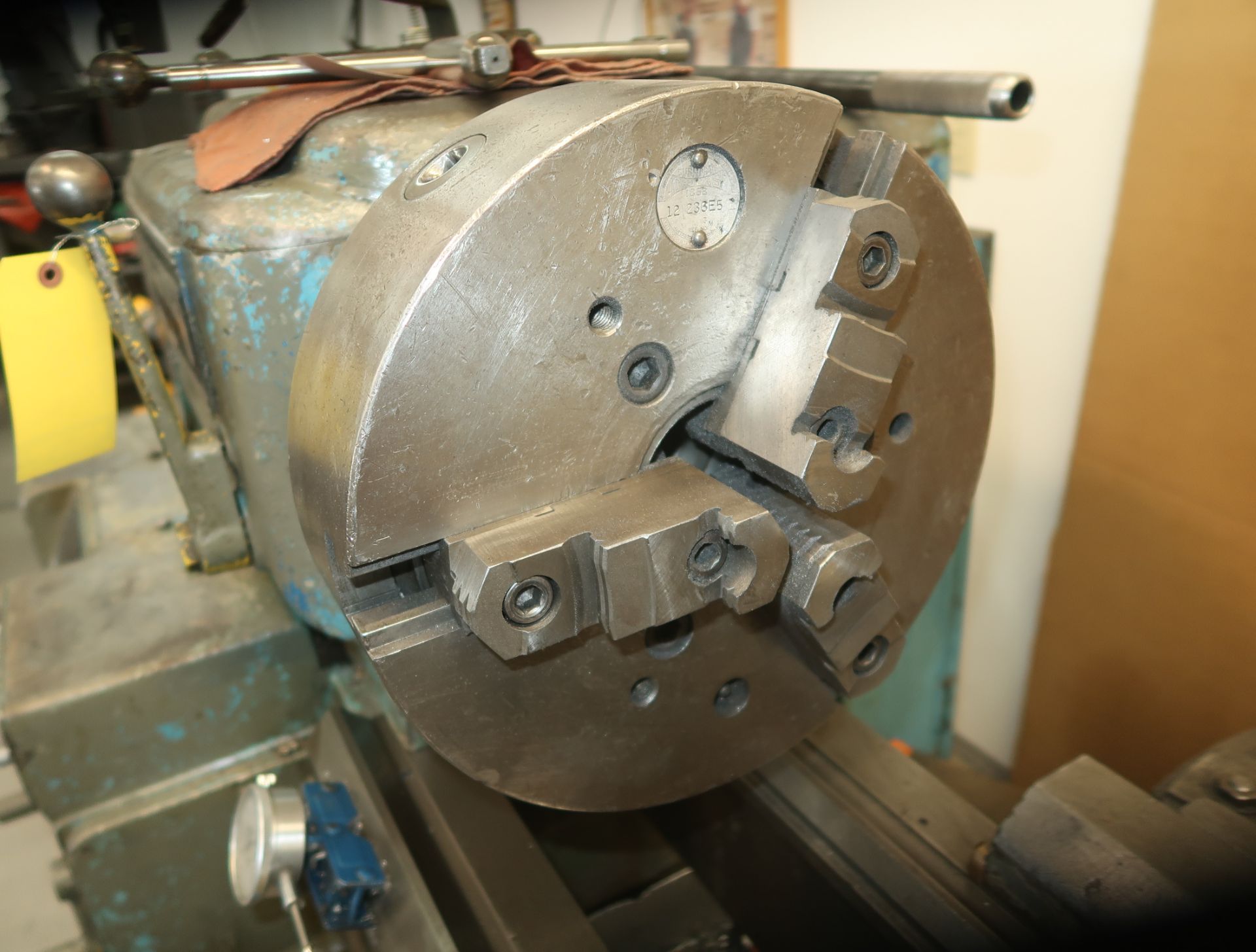 ROCKFORD ECONOMY 110H X 86 ENGINE LATHE, THREADING, TAPPERING ATTACHMENT,3-JAW CHUCK, TAIL STOCK, - Image 3 of 9