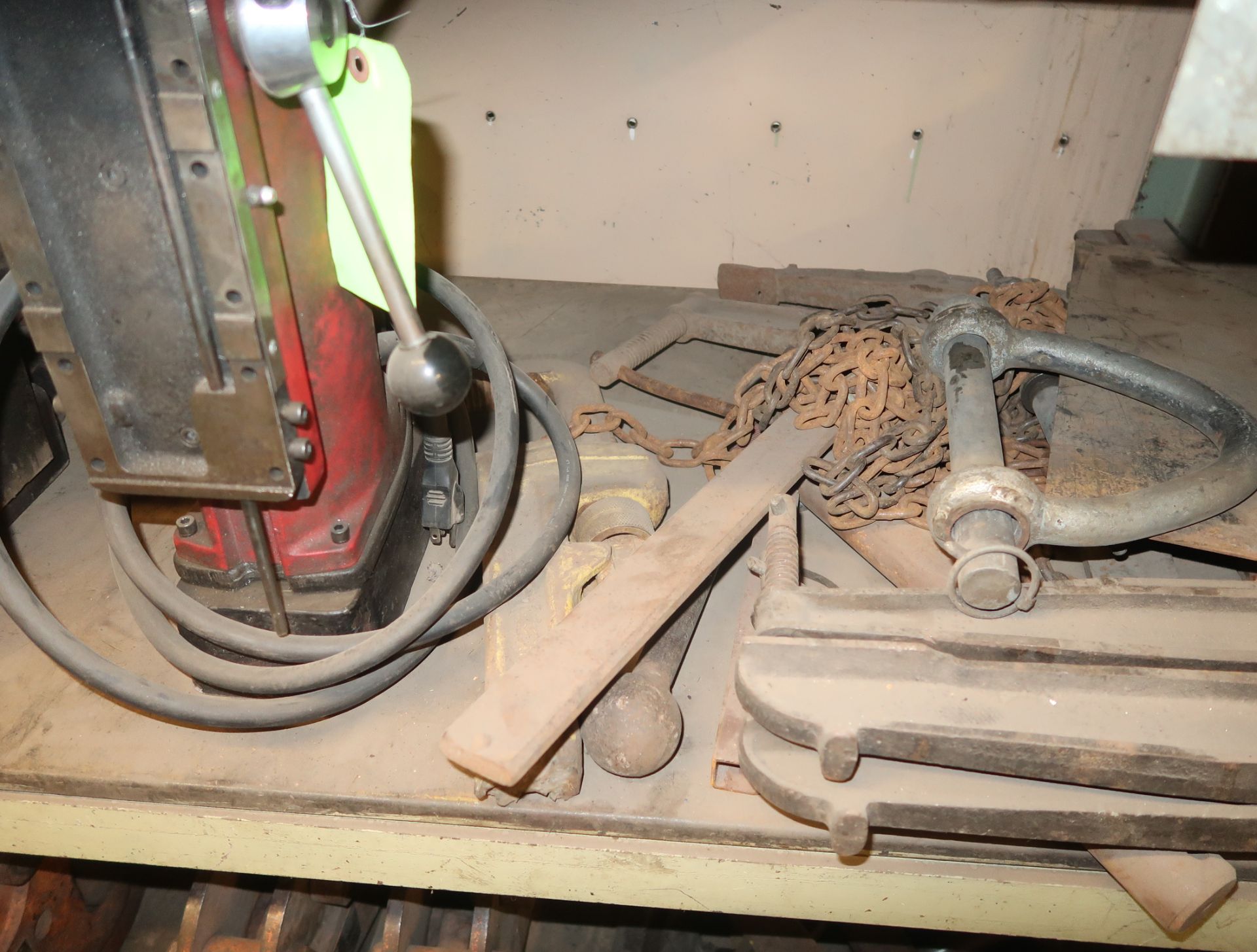 LOT MACHINERY SKATES, CHISELS, MAG DRILL BASE, ETC. - Image 2 of 2