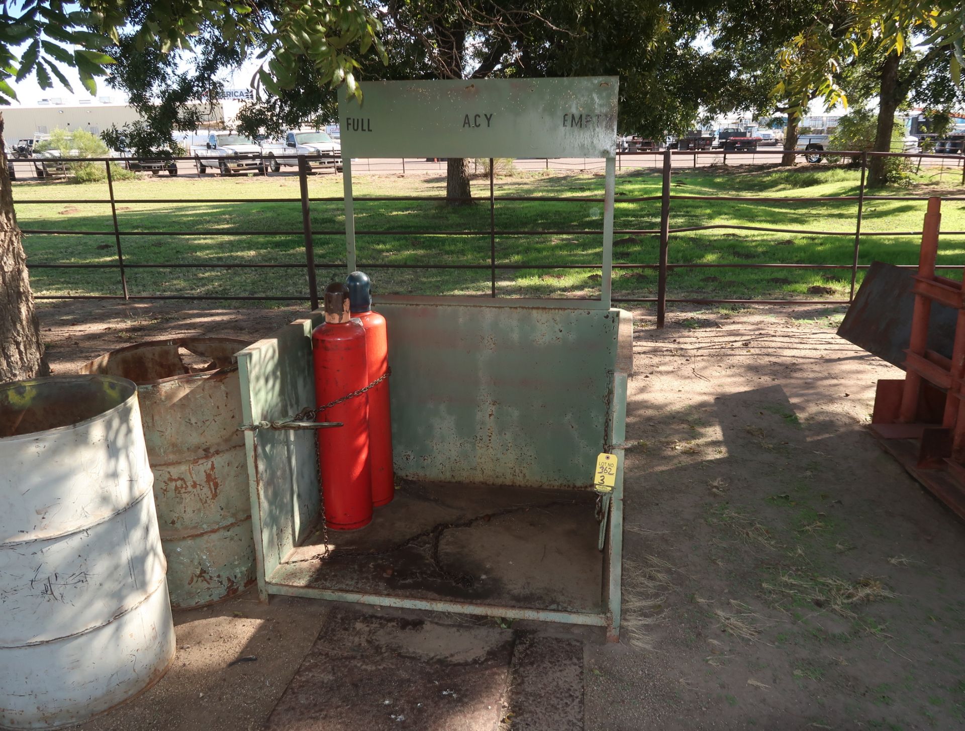 GAS BOTTLE STORAGE BINS