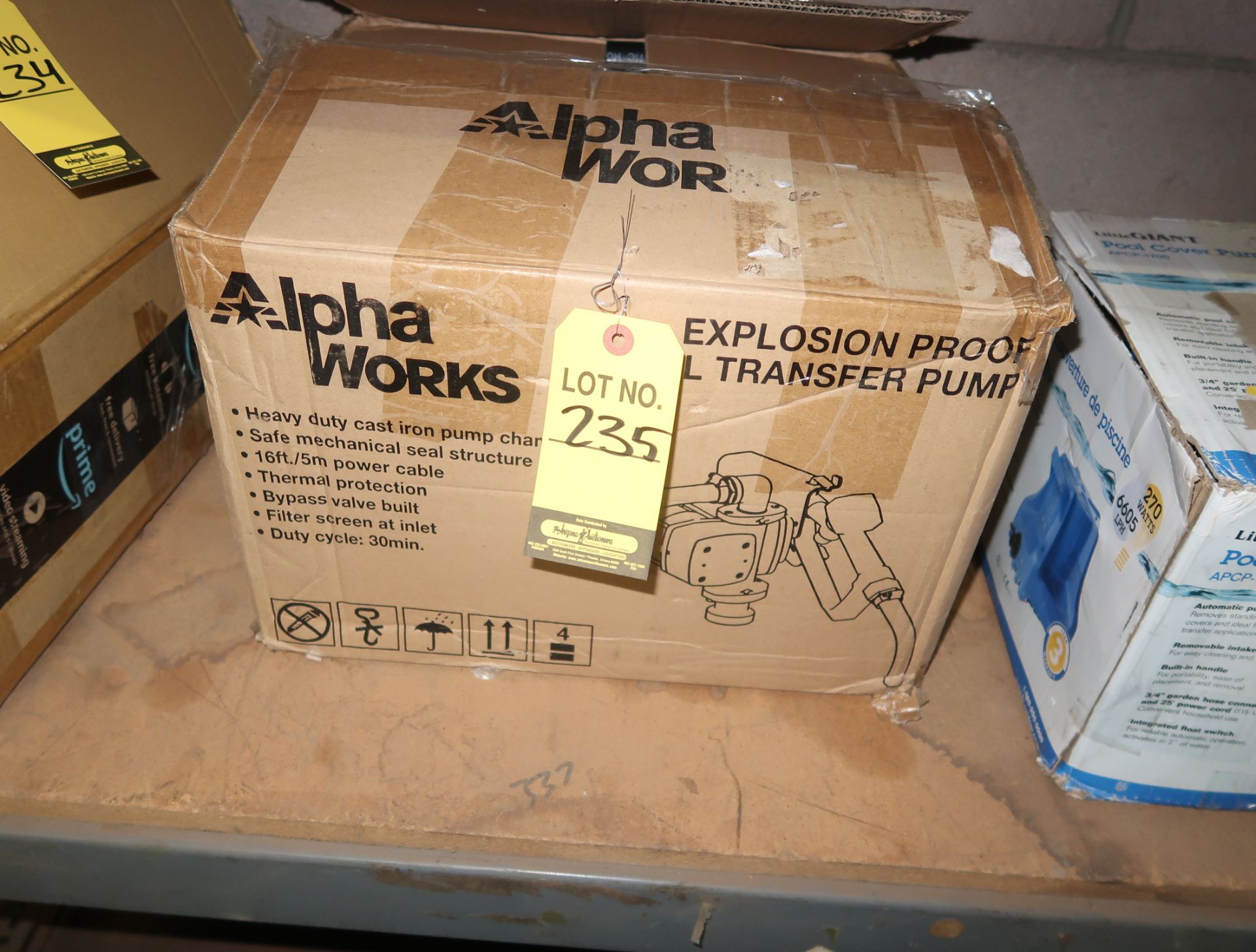 ALPHA WORKS EXPLOSION PROOF FUEL TRANSFER PUMP